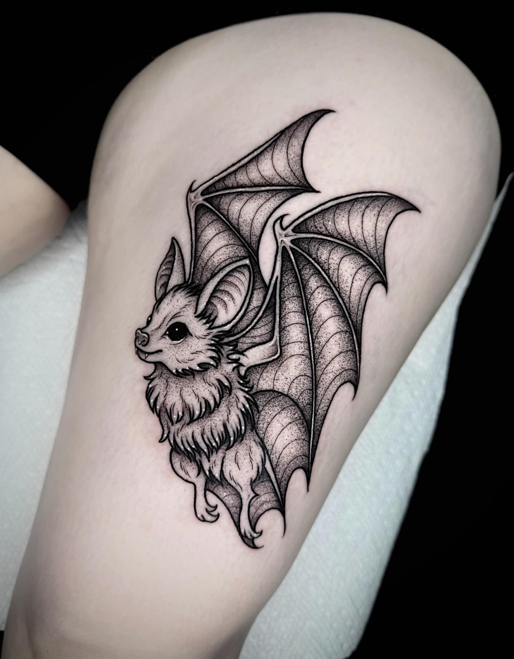 Tattoo by @brii.fletchtattoos β dotwork