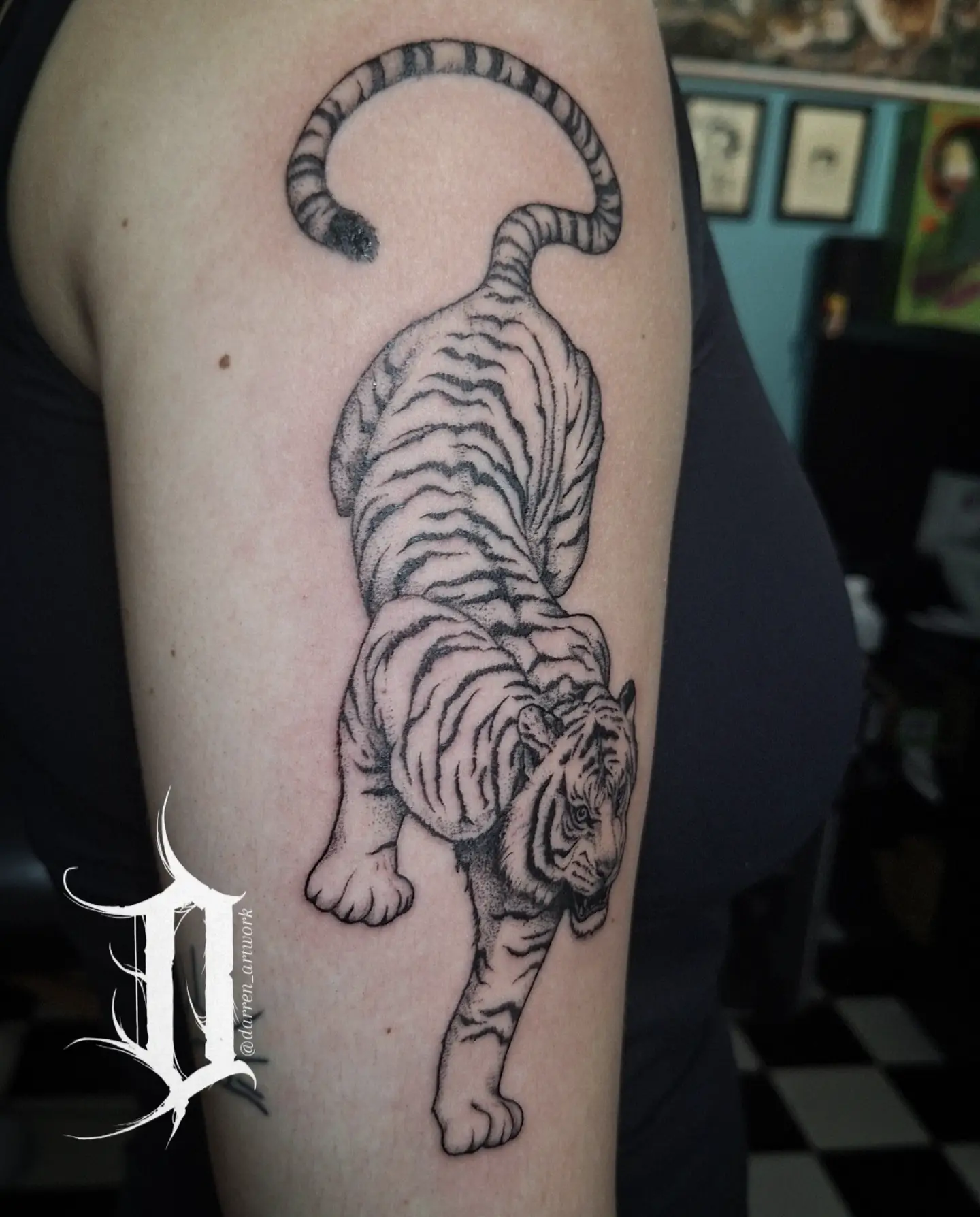 Tattoo by @darren_artwork — dotwork