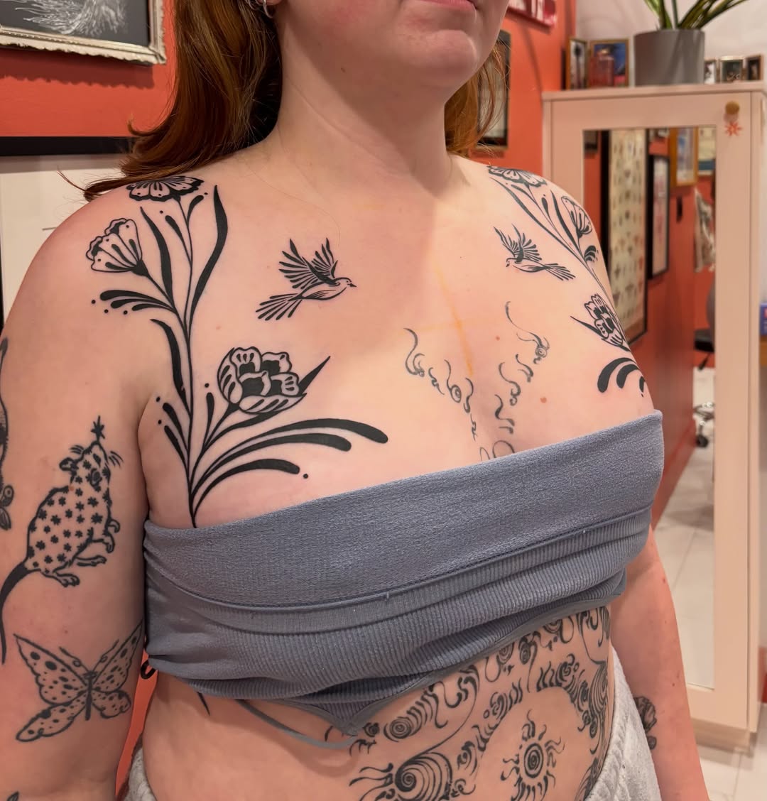 Tattoo by @tattoos4freaks — black_and_grey