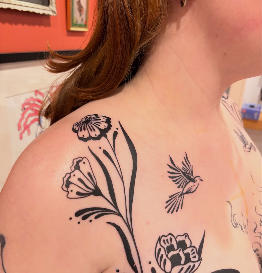 Tattoo by @tattoos4freaks — black_and_grey
