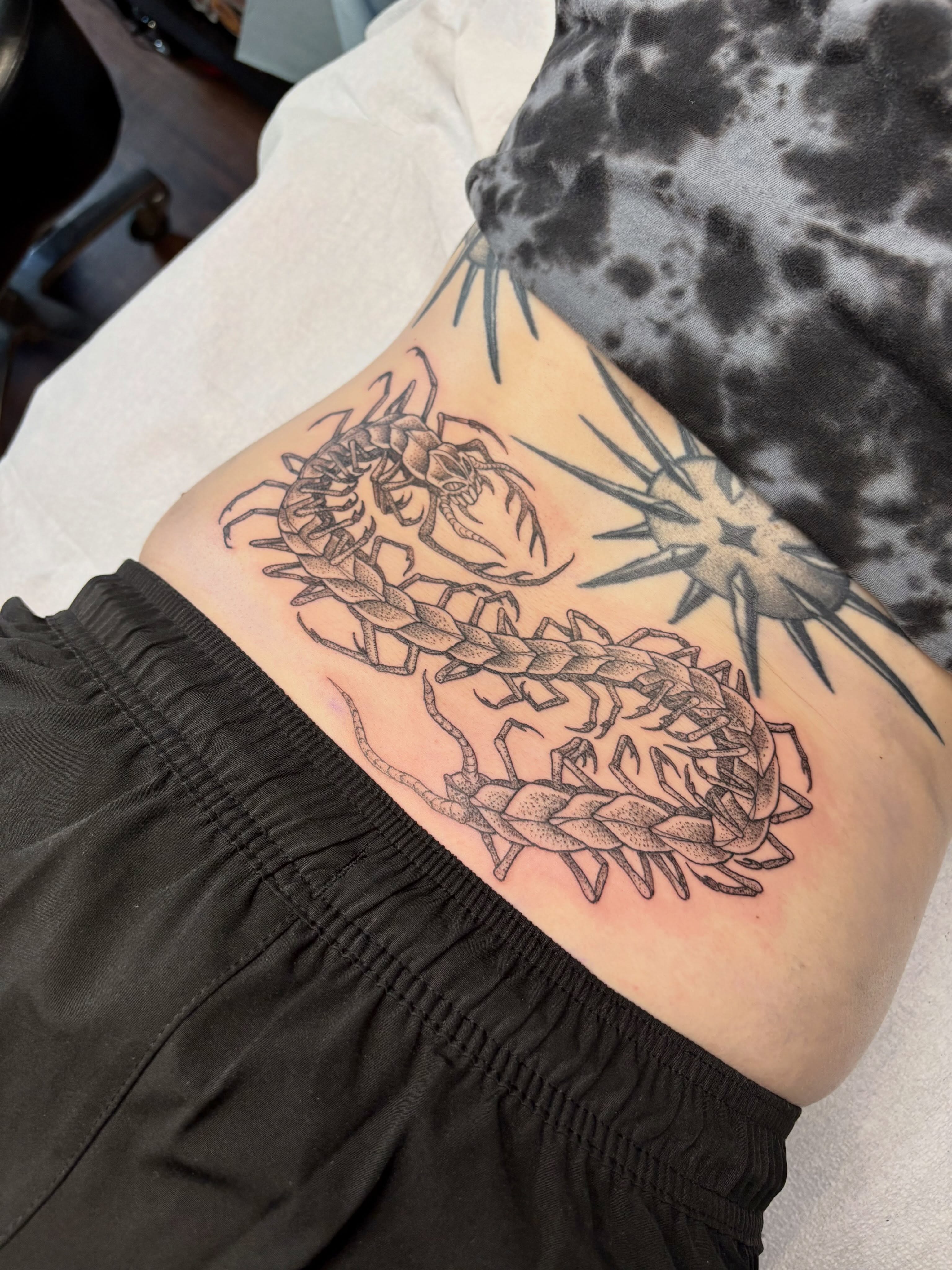 Tattoo by @softcorehorror — black_and_grey