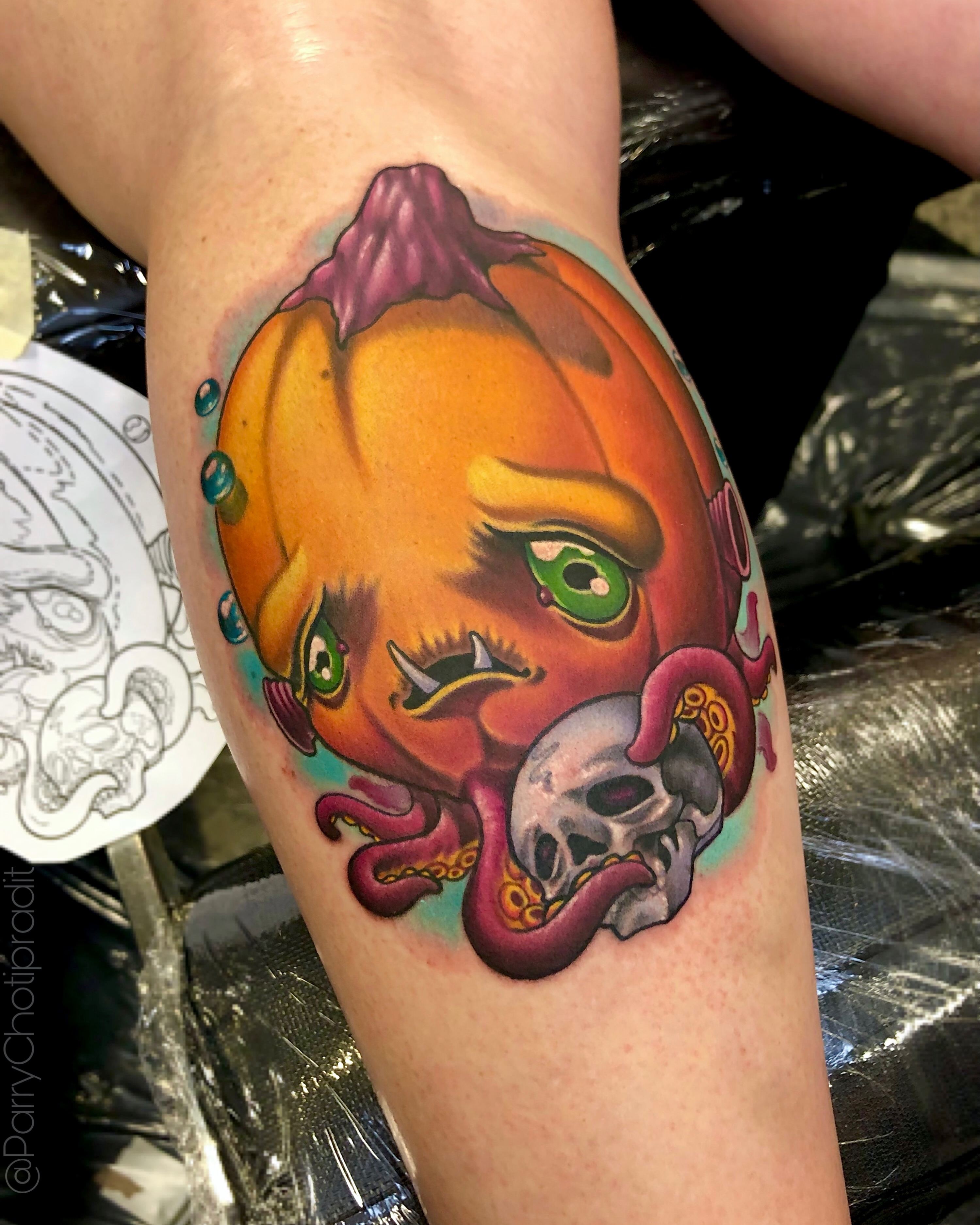 Tattoo by @parrychotipradit — new_school, surrealism
