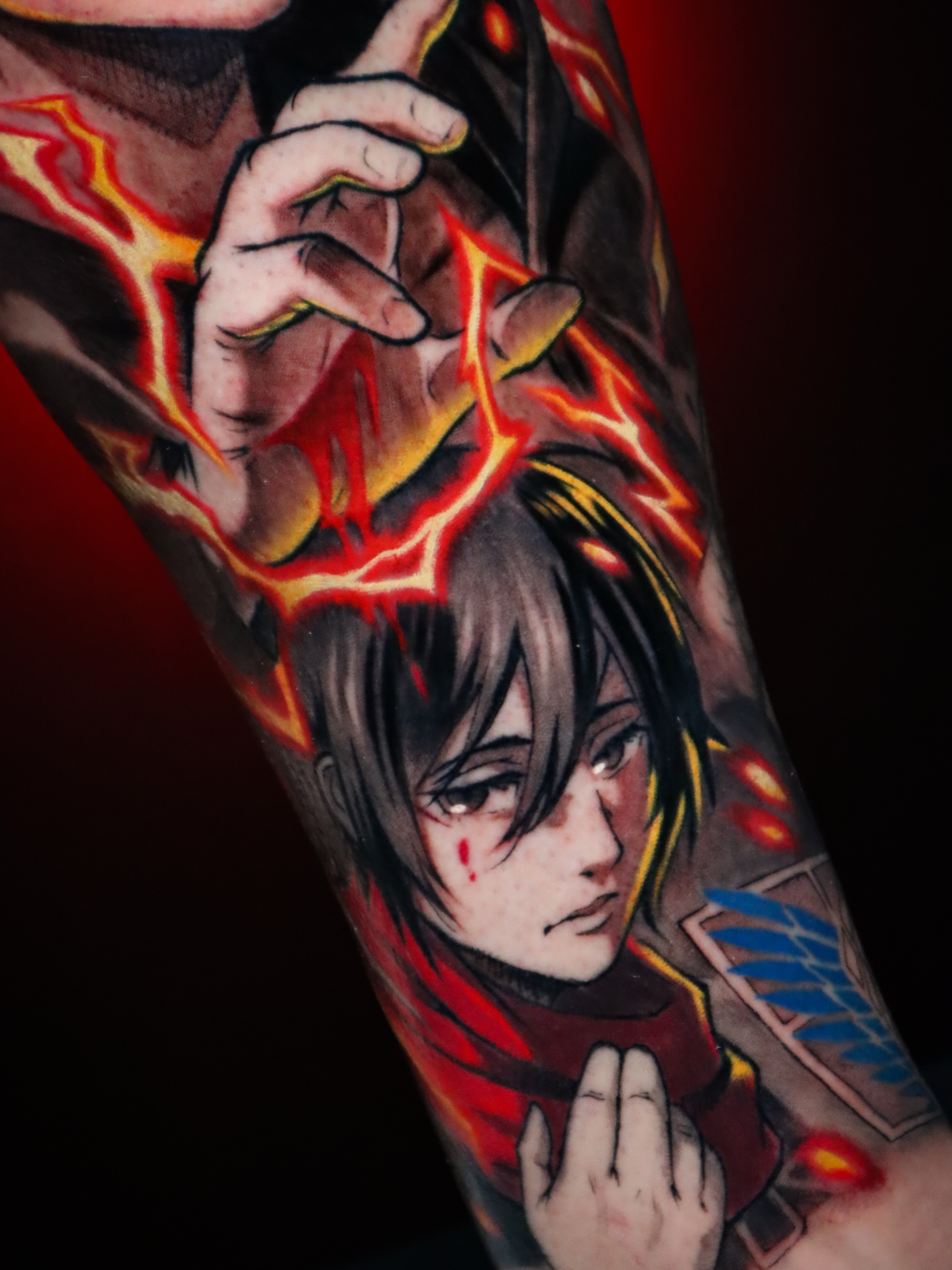 Anime character anime tattoo on the forearm by Jesús Blones - Tattoo Artist, Norwalk, Connecticut
