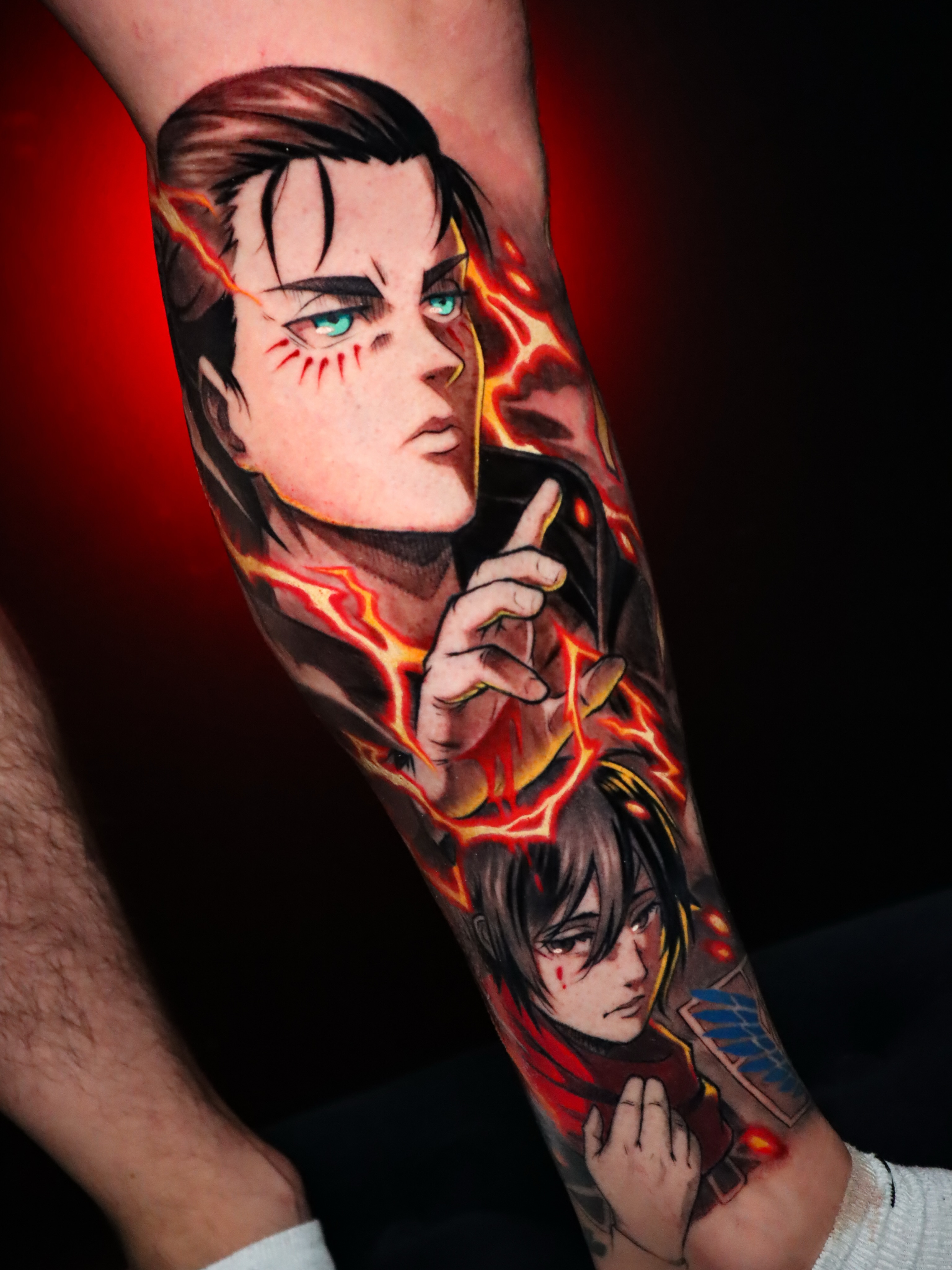 Tattoo by @jesusblones — anime