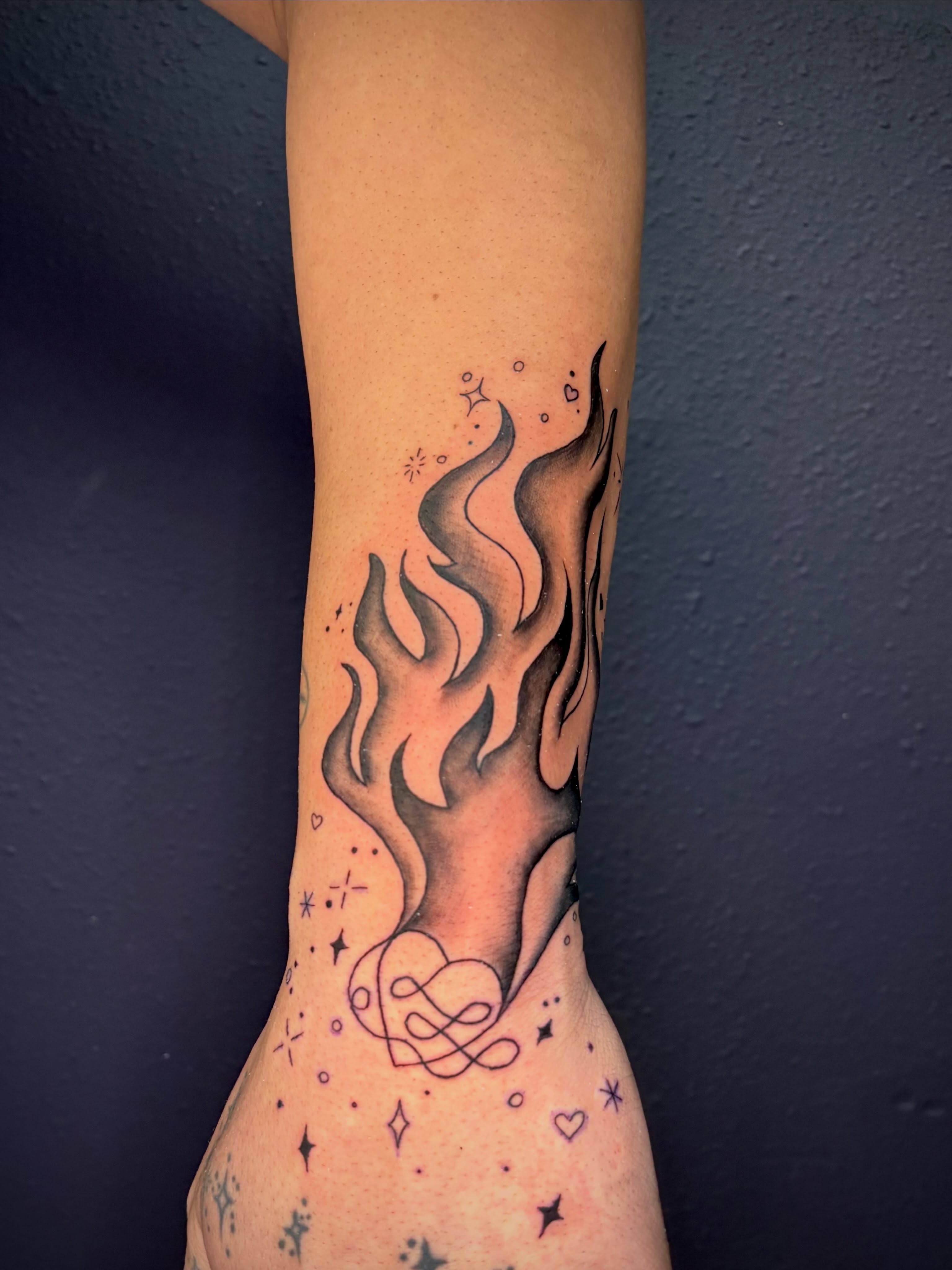 Tattoo by @erintpokes — neo_traditional, dotwork