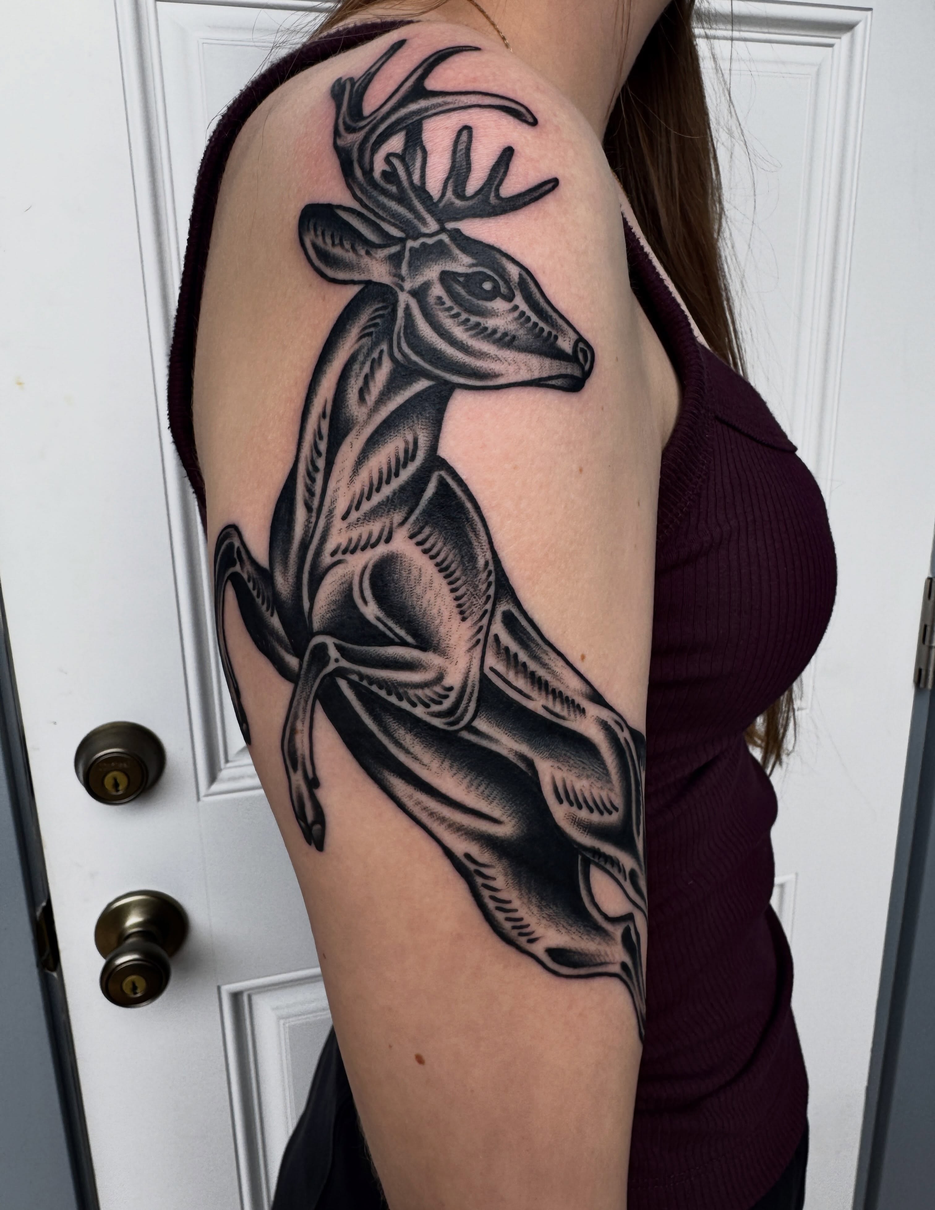 Tattoo by @butchmickle — black_and_grey