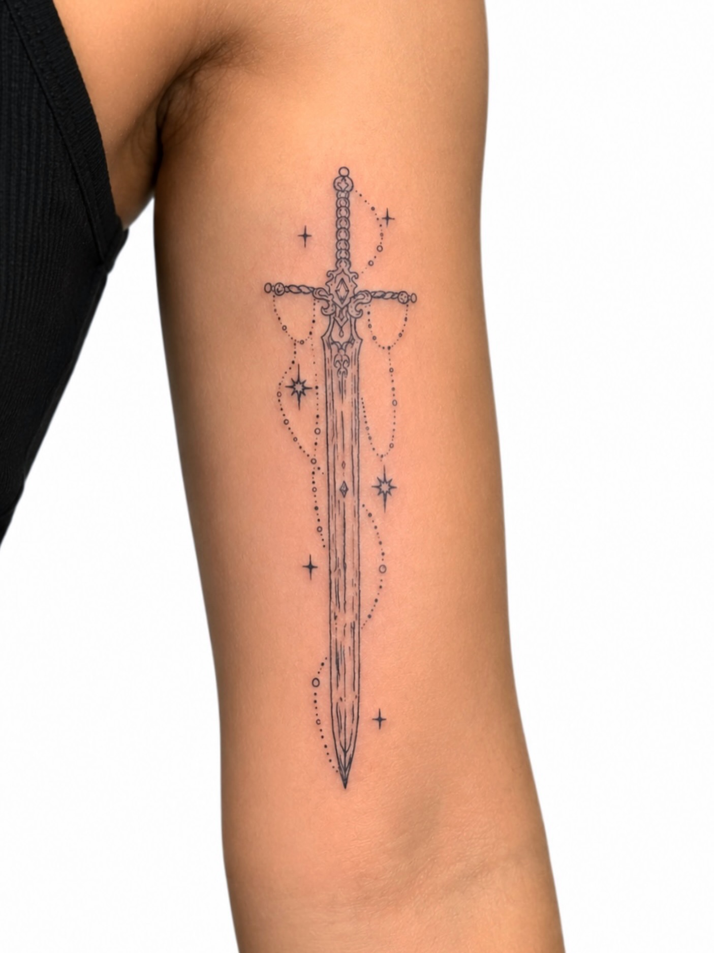 Tattoo by @handofheen — dotwork, geometric