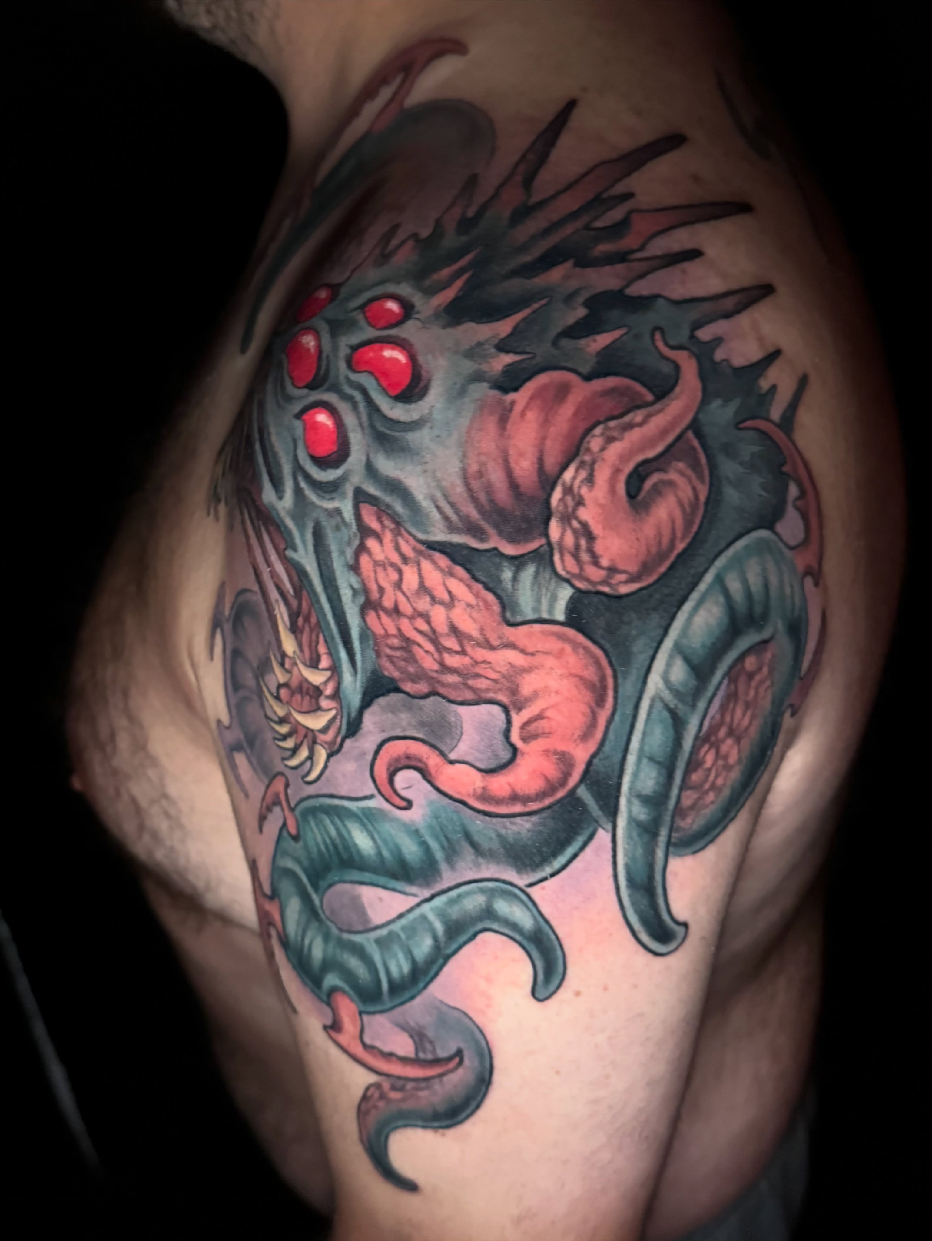 Tattoo by @krissy.carnage — dark_realism