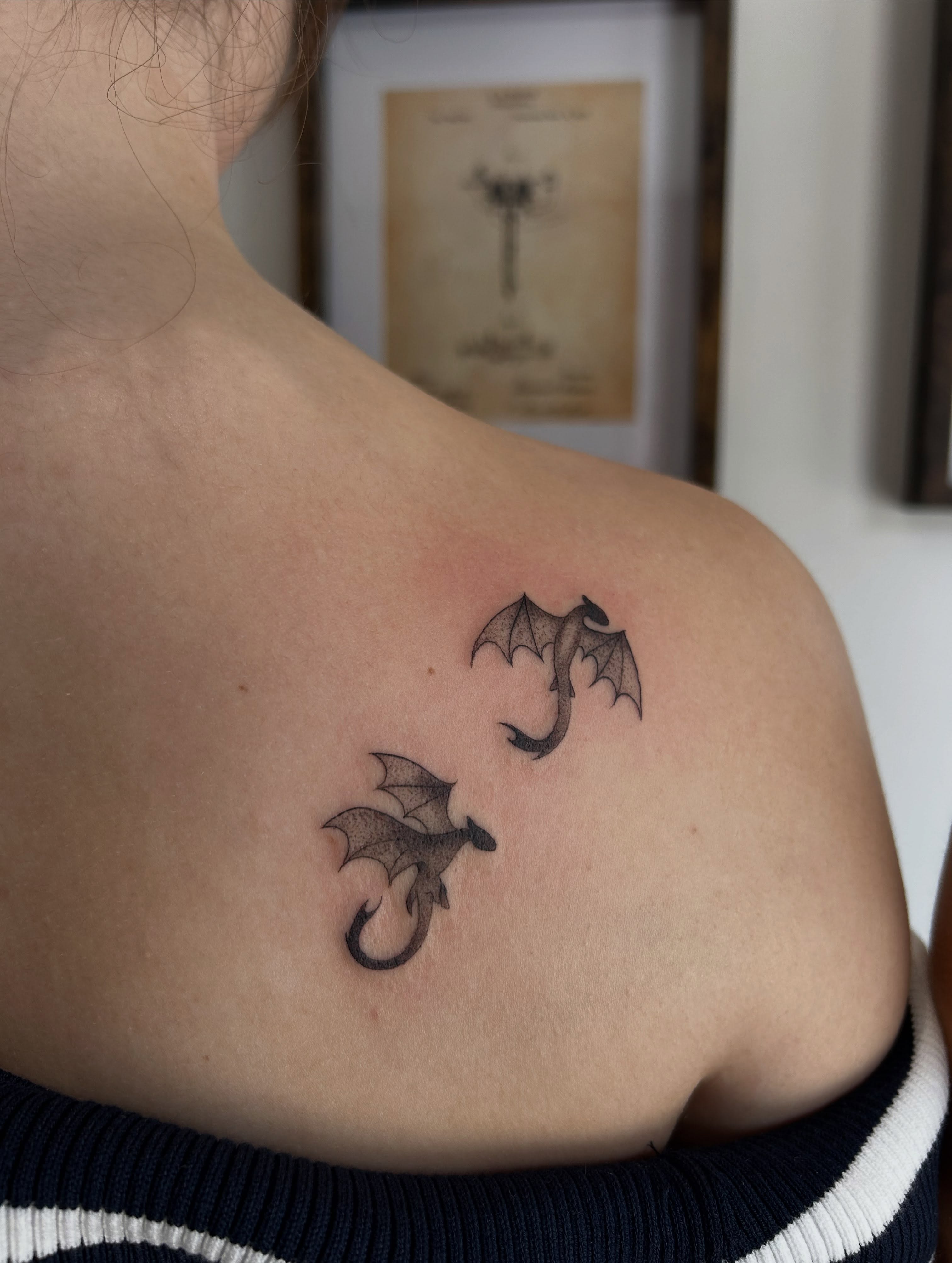 Tattoo by @emsky_ink — black_and_grey