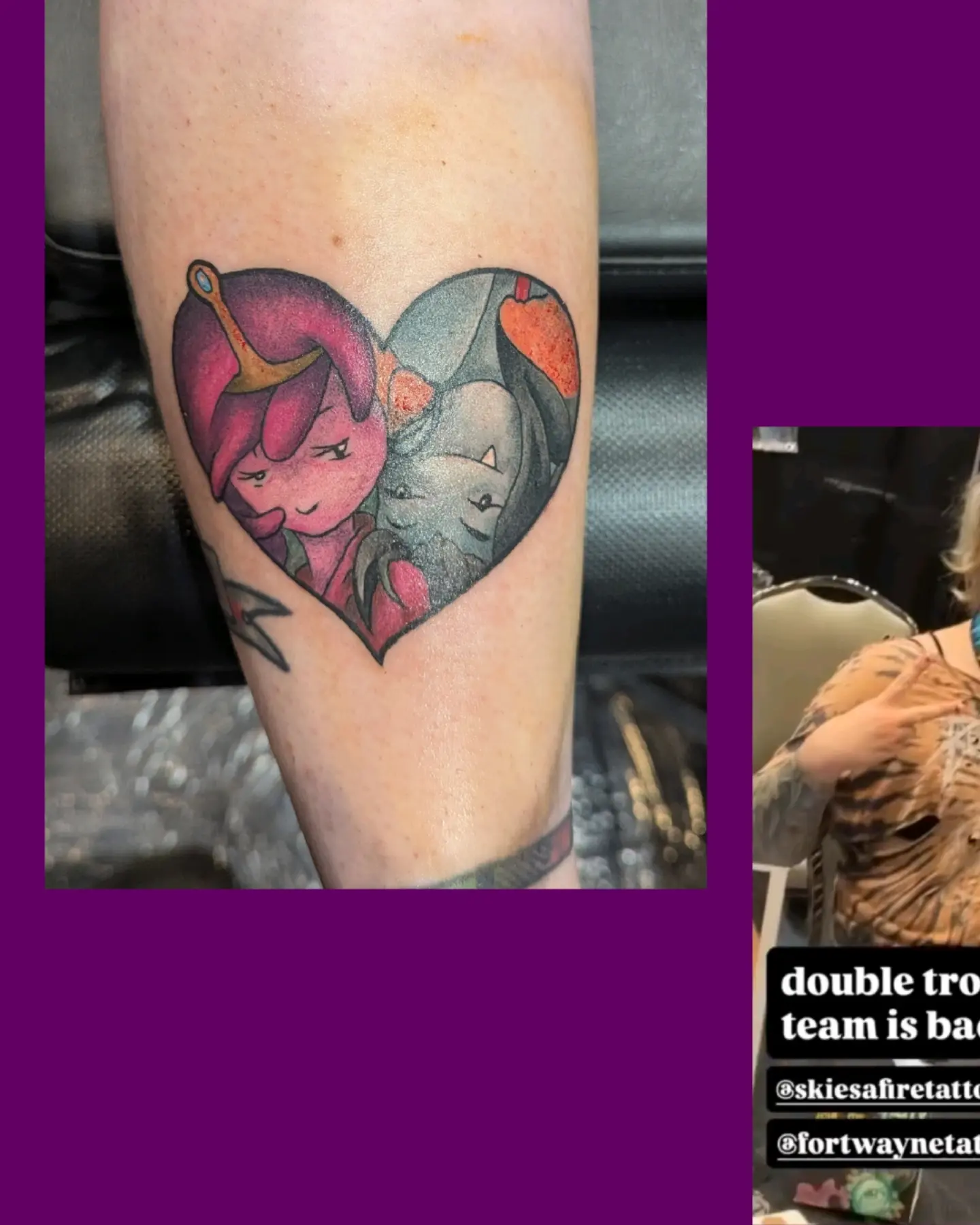 Tattoo by @skiesafiretattoo — anime, dotwork