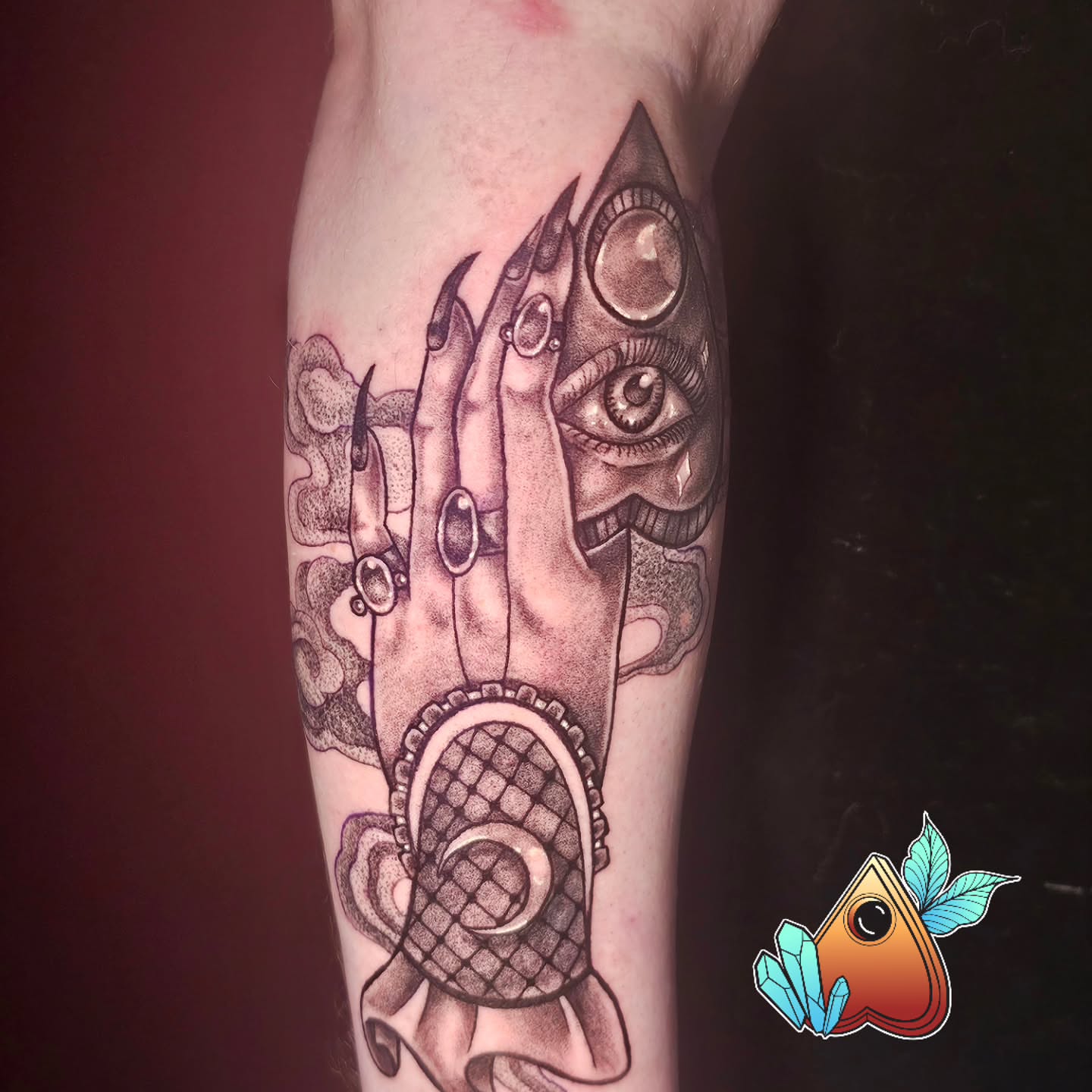 Tattoo by @skinartj — black_and_grey, geometric