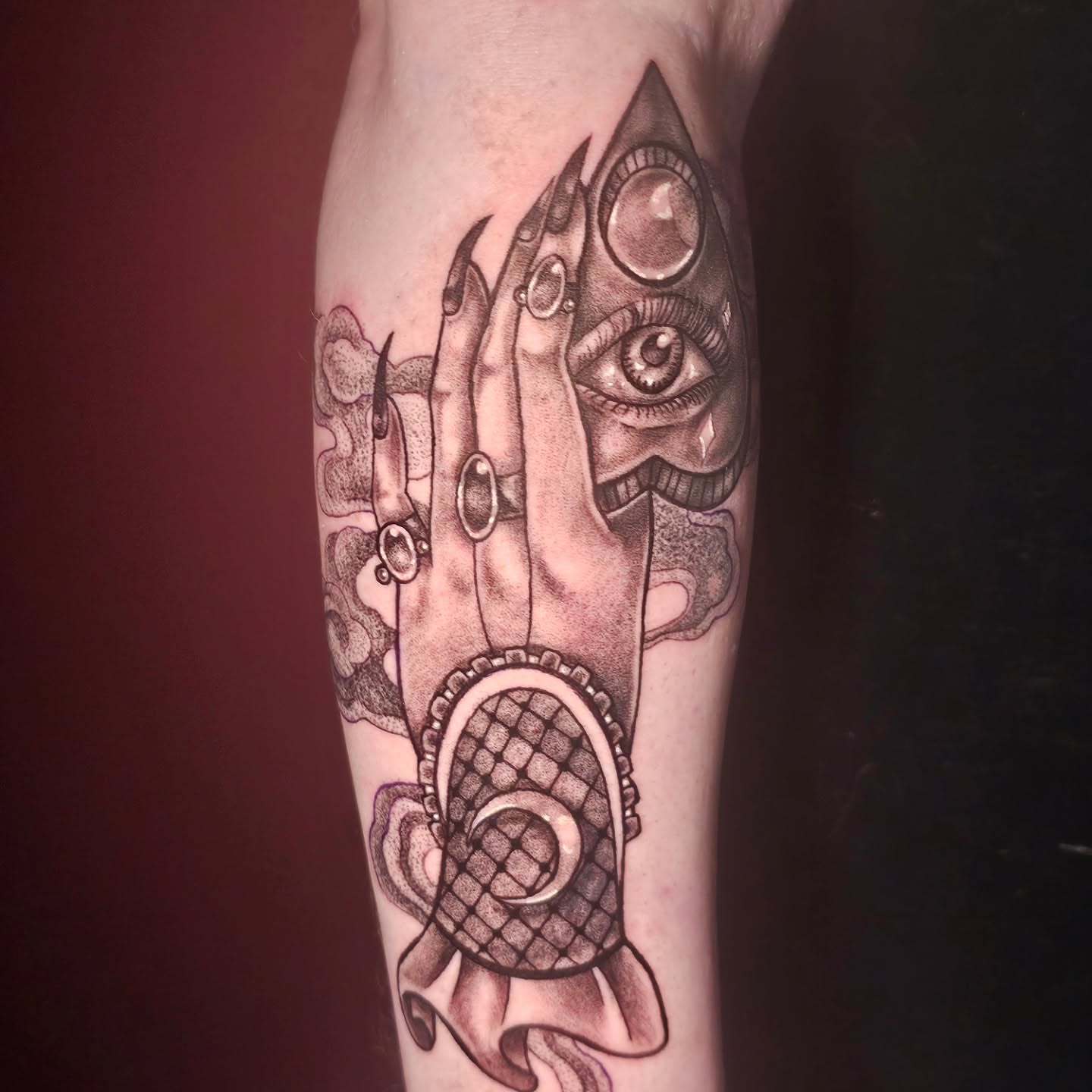 Tattoo by @skinartj — black_and_grey, geometric