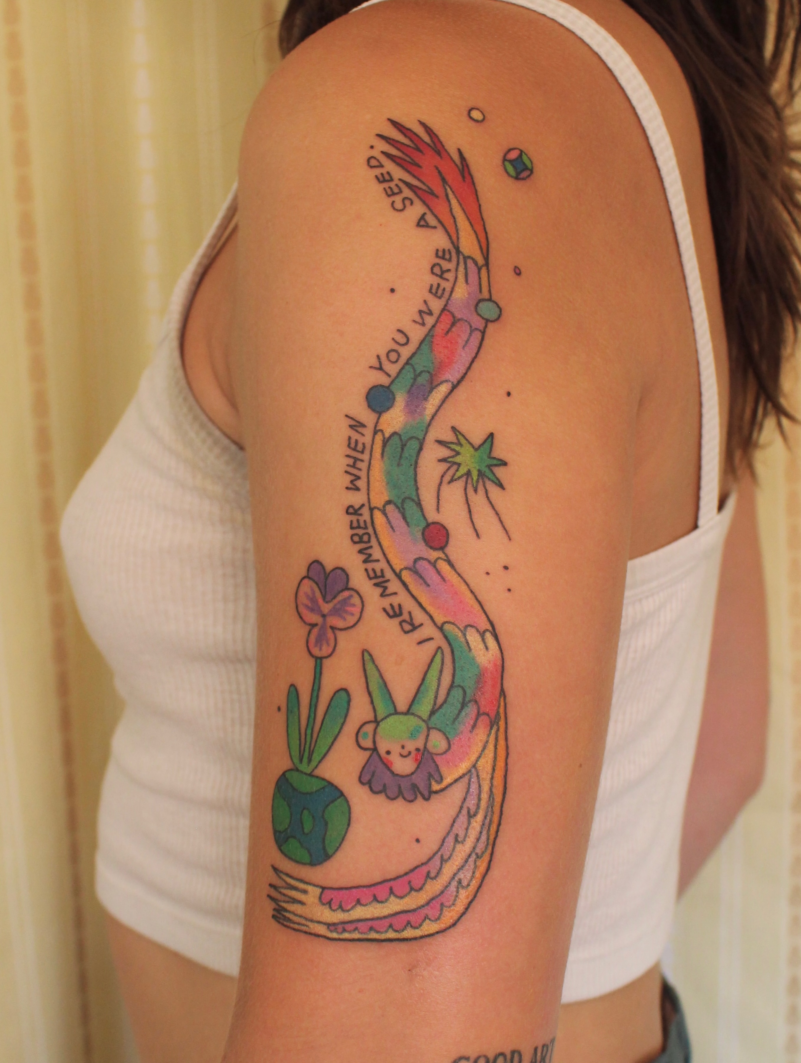 Tattoo by @youniseaweed — new_school, illustrative