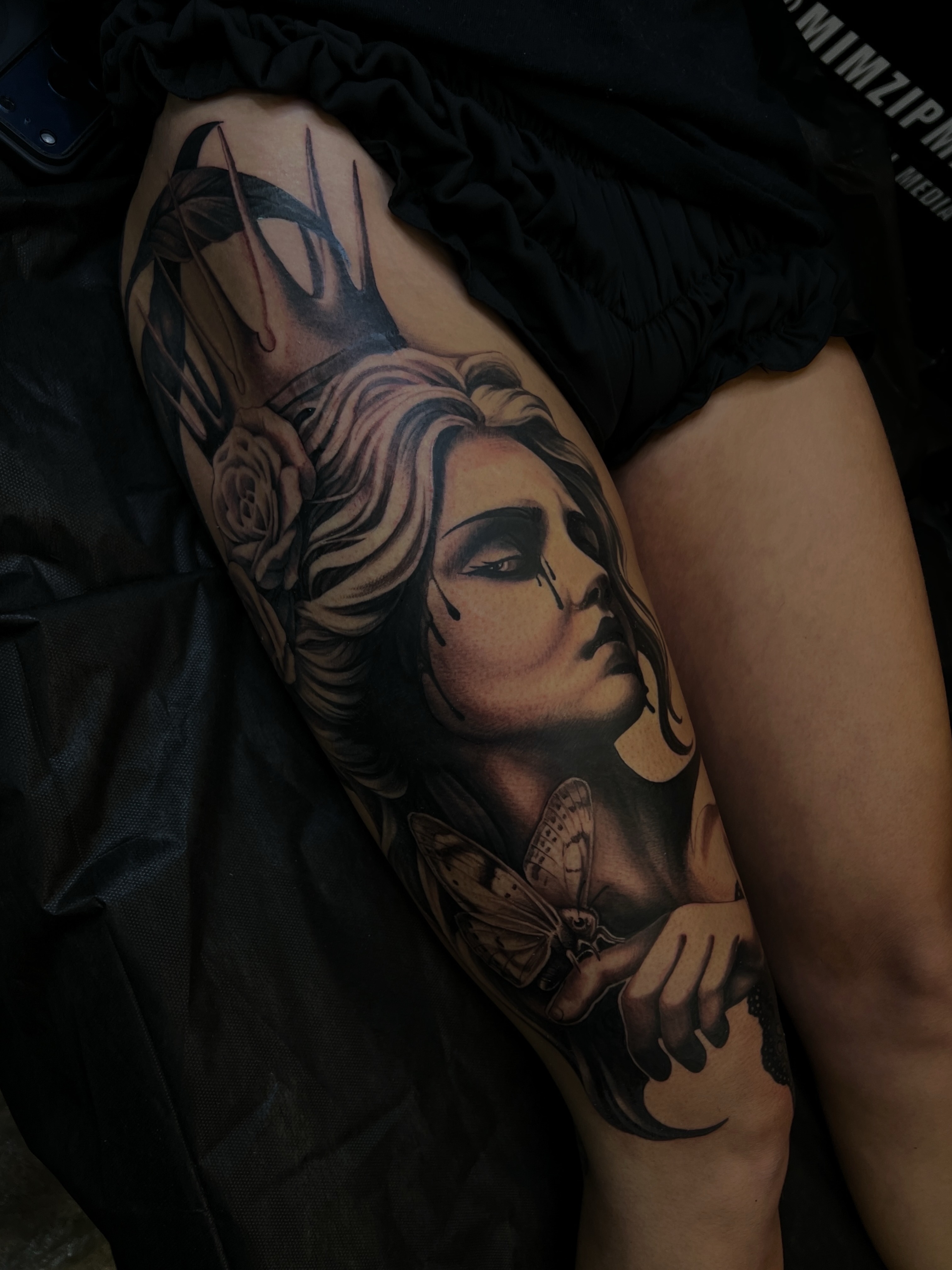 Tattoo by @mimzipma — realism, dark_realism