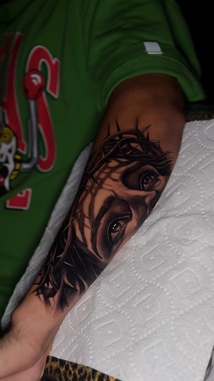 Jesus Christ realism tattoo by Savana ☆