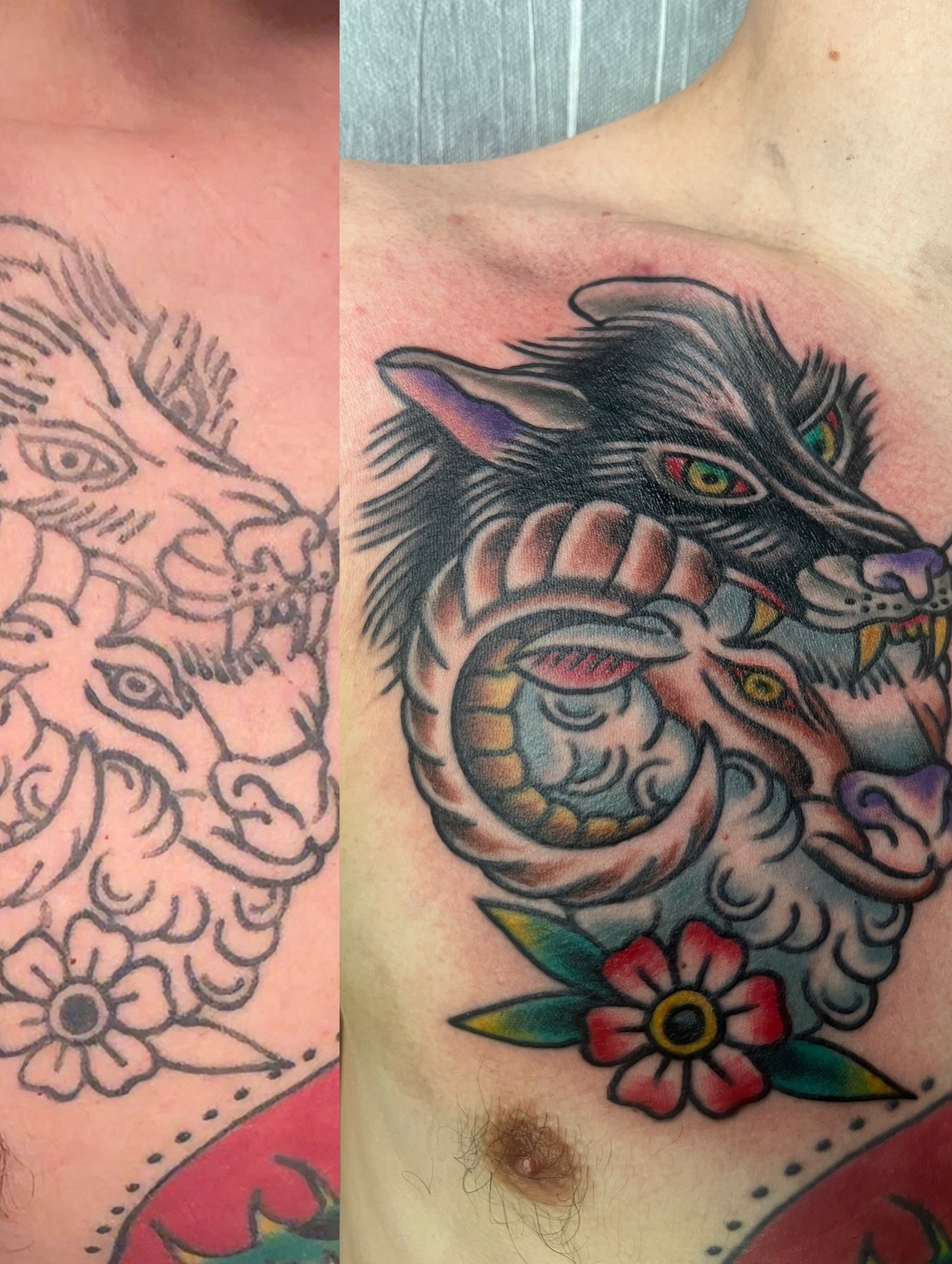 Tattoo by @ghostshipetattoos — american_traditional, new_school