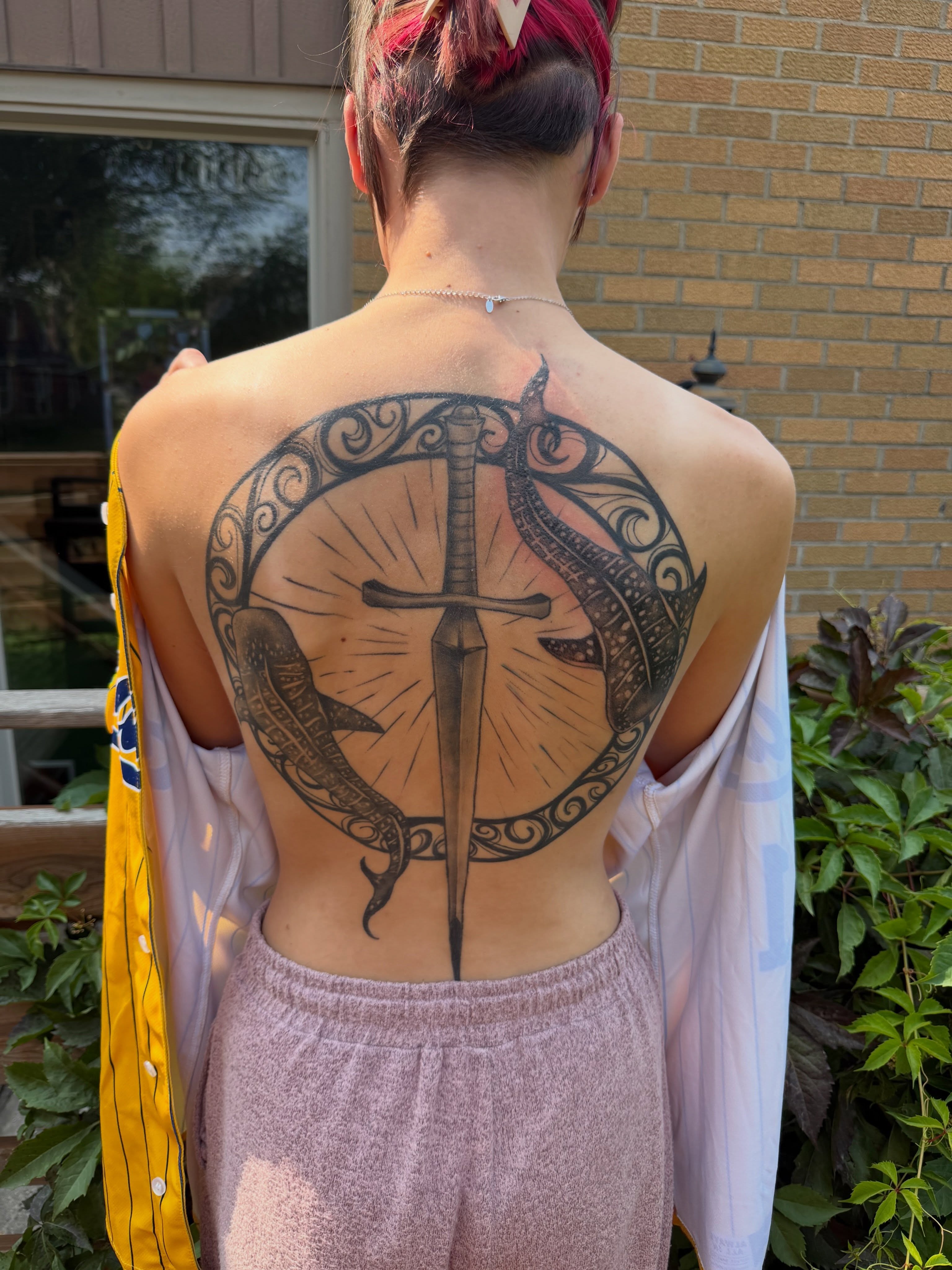 Tattoo by @chaotic_zen_arts — black_and_grey