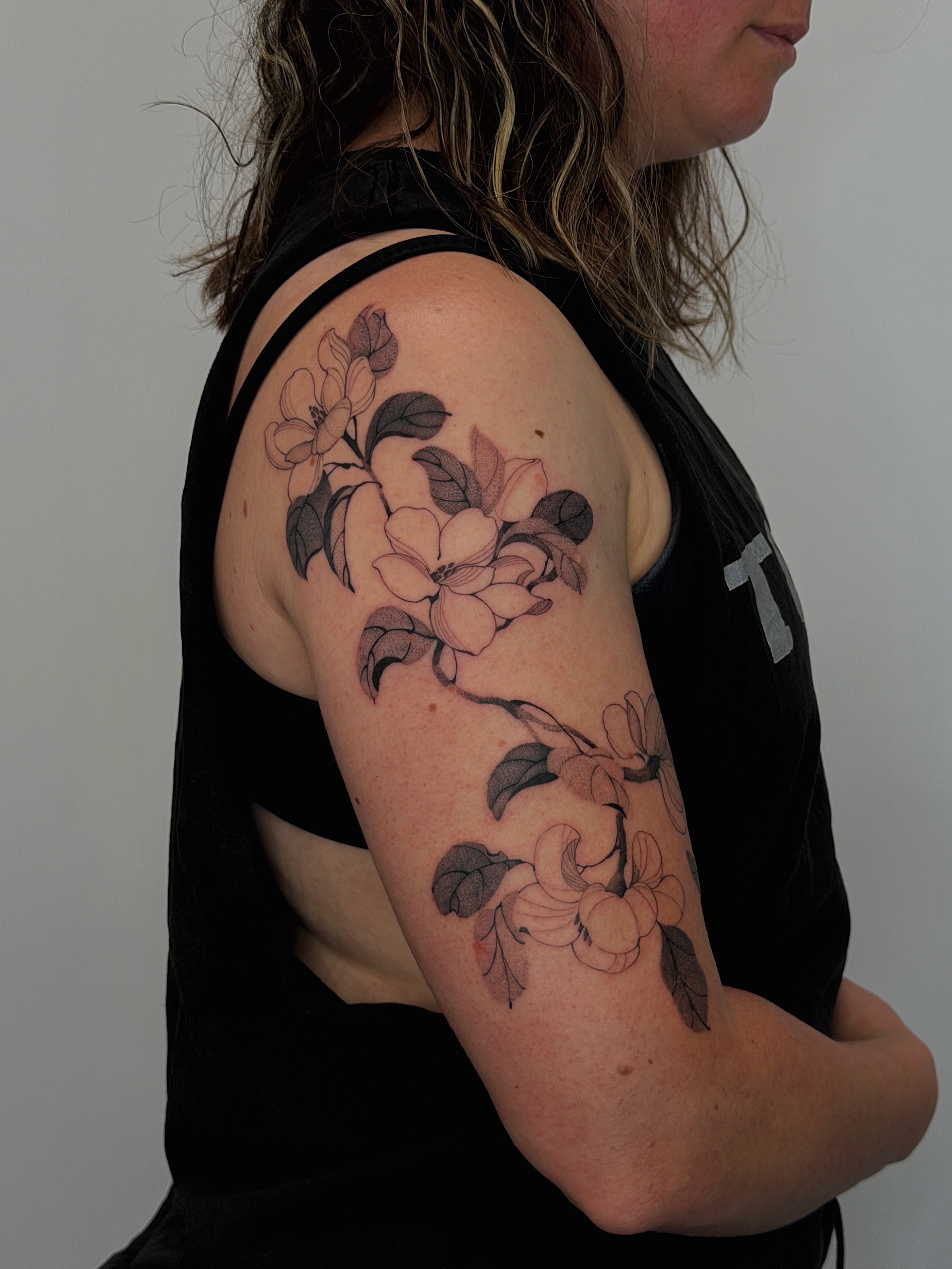 Tattoo by @sagodripp — black_and_grey