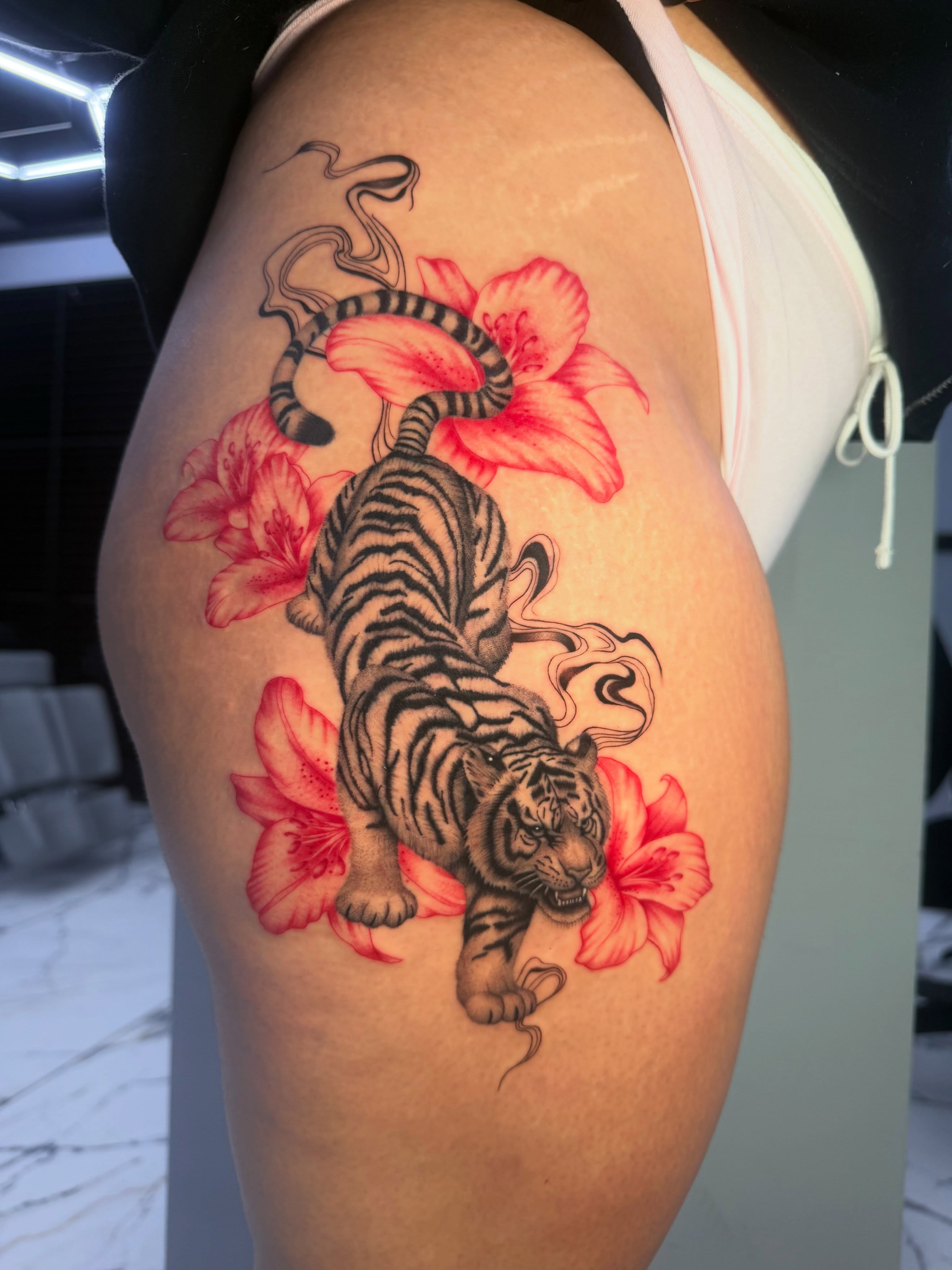 Tattoo by @gabsthegeminii โ realism, dotwork