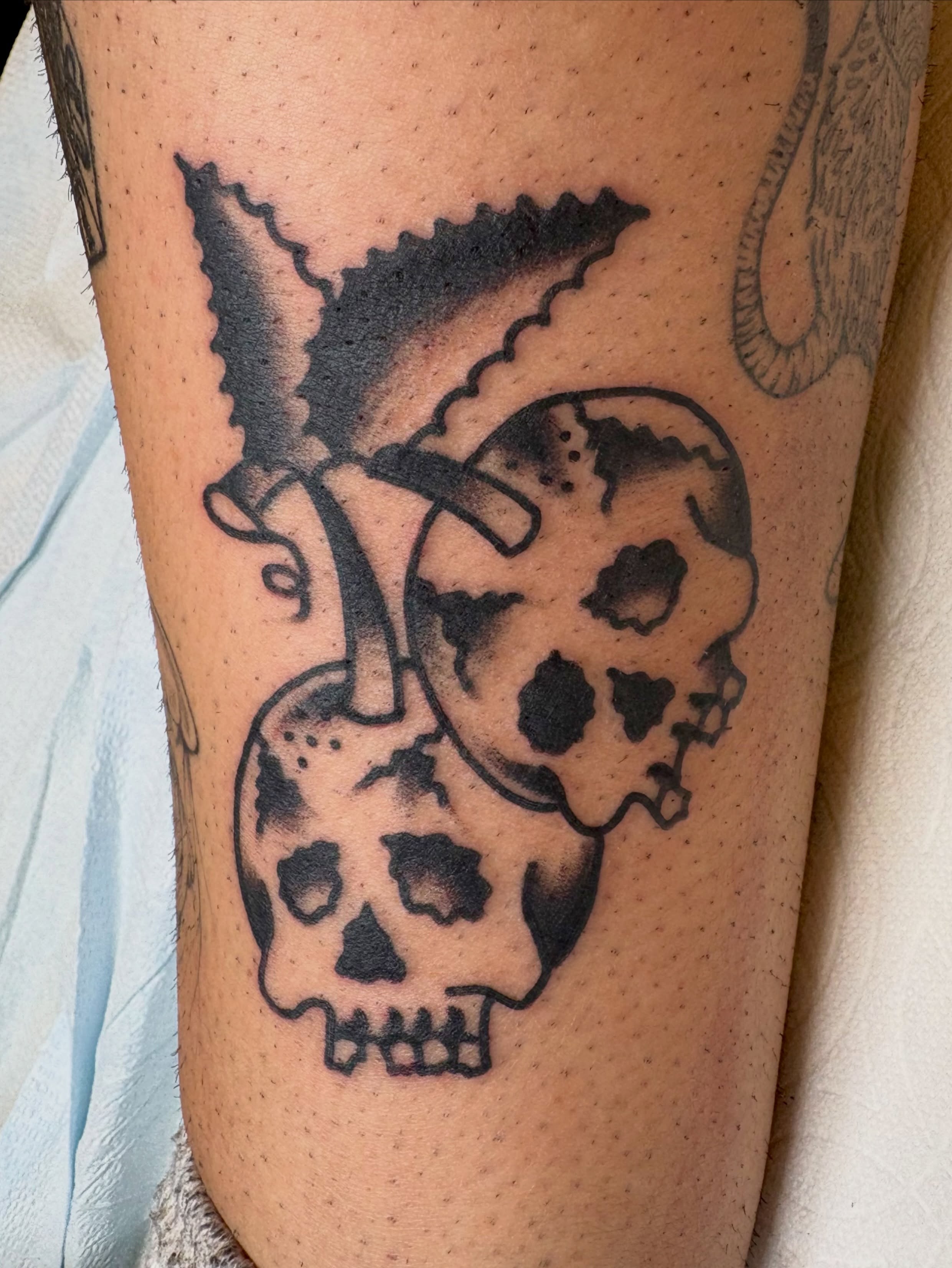 Tattoo by @tonyyoungtattoo — black_and_grey