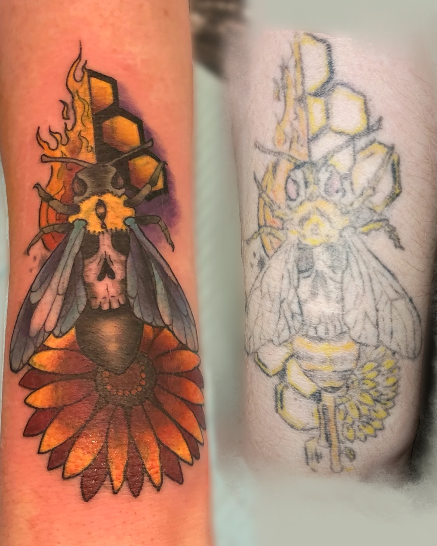 Tattoo by @aidabtattoo — american_traditional, dotwork
