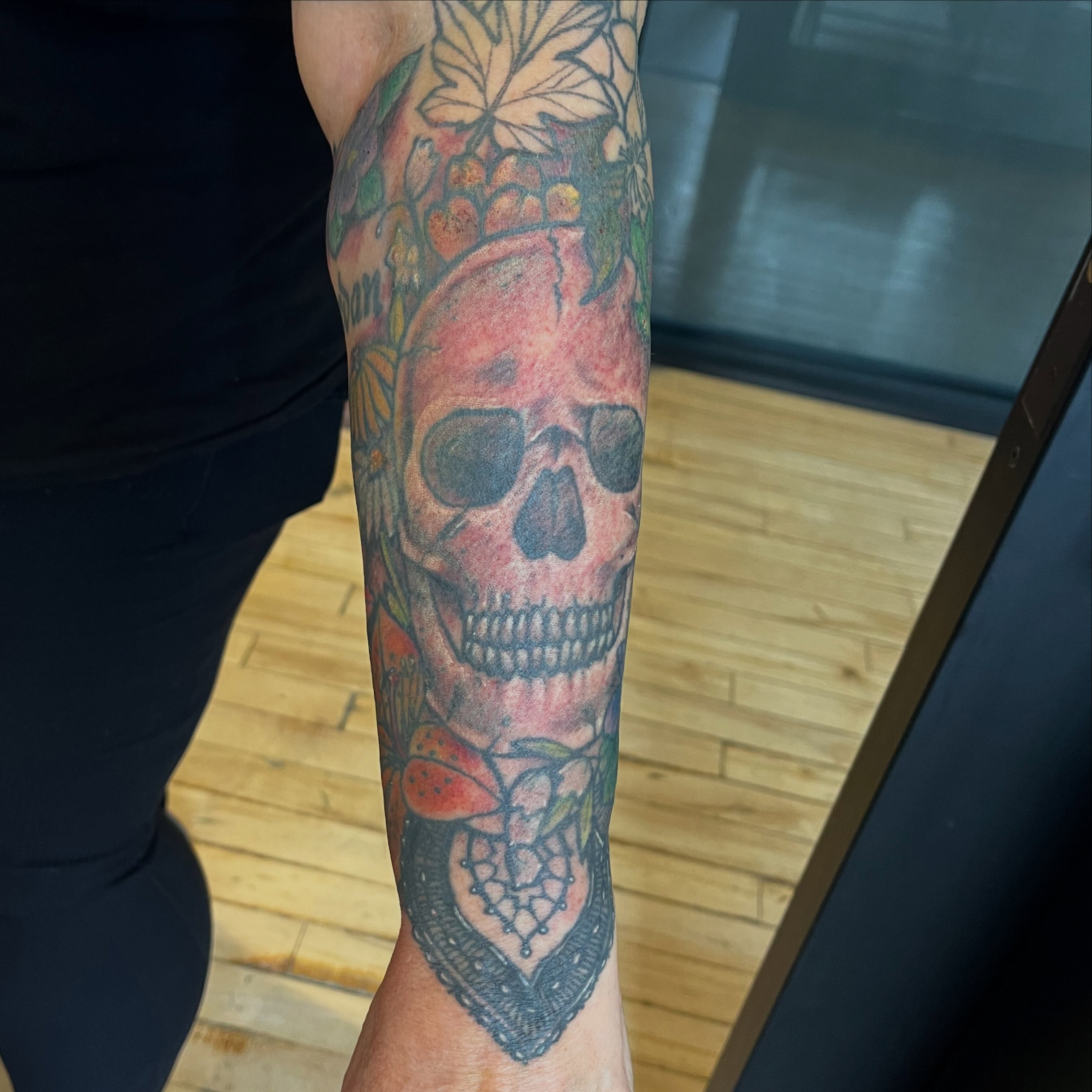 Tattoo by @ashley_perrier — american_traditional, dotwork