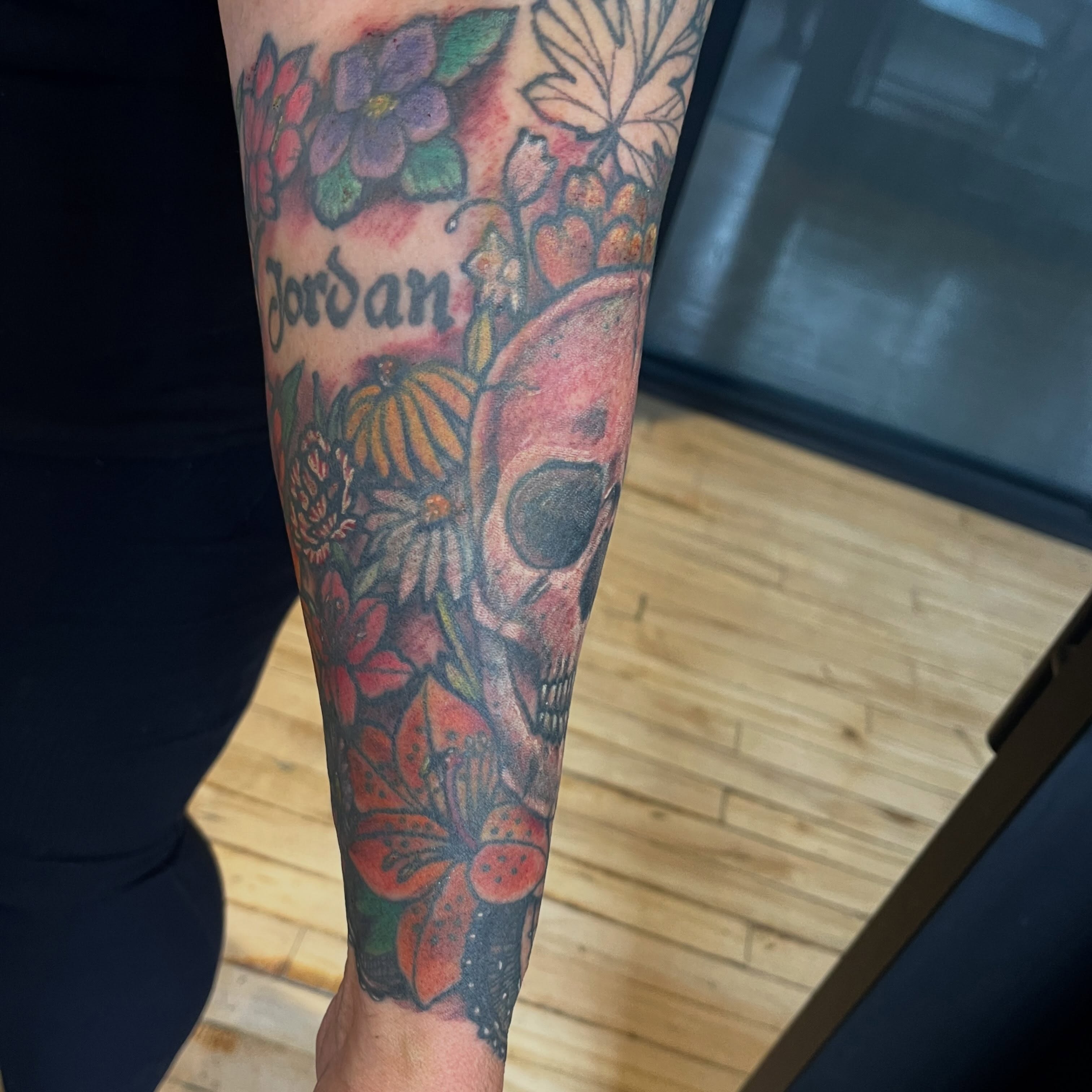 Tattoo by @ashley_perrier — american_traditional, dotwork