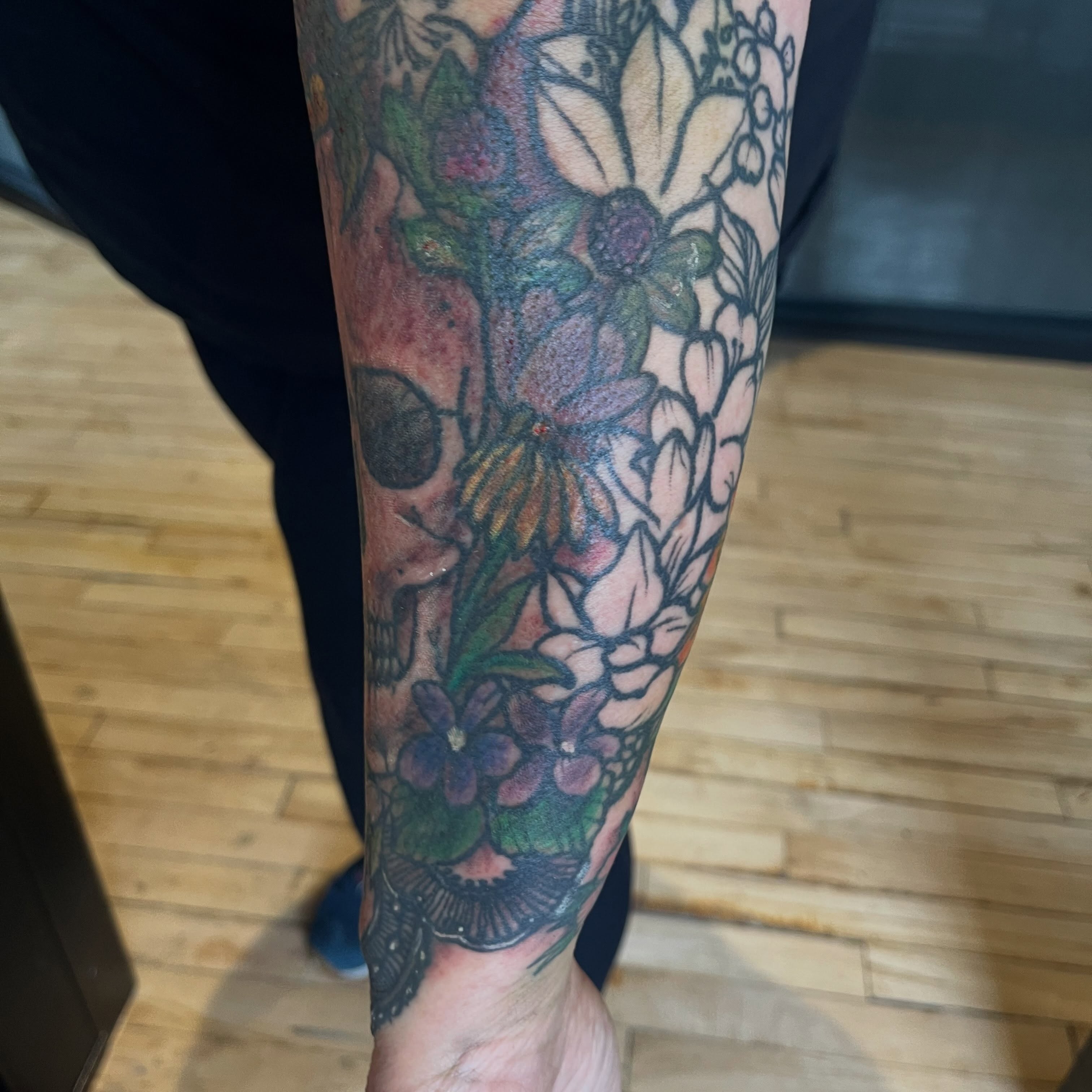 Tattoo by @ashley_perrier — american_traditional, dotwork