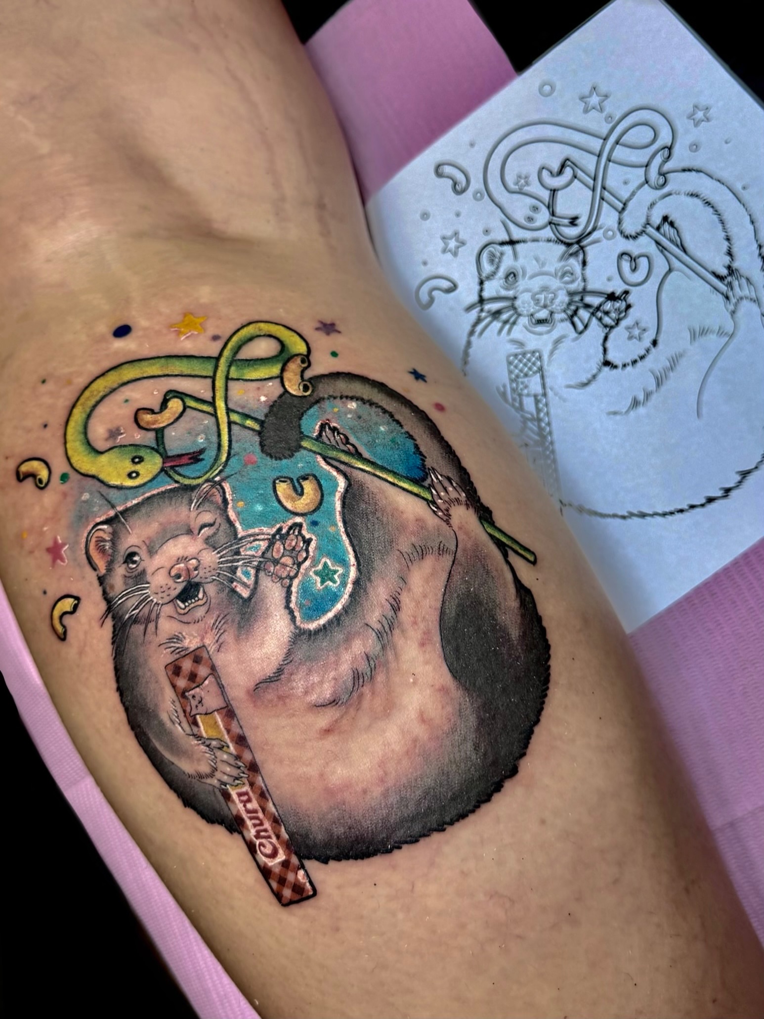 Tattoo by @katscratchtattooss — new_school, realism