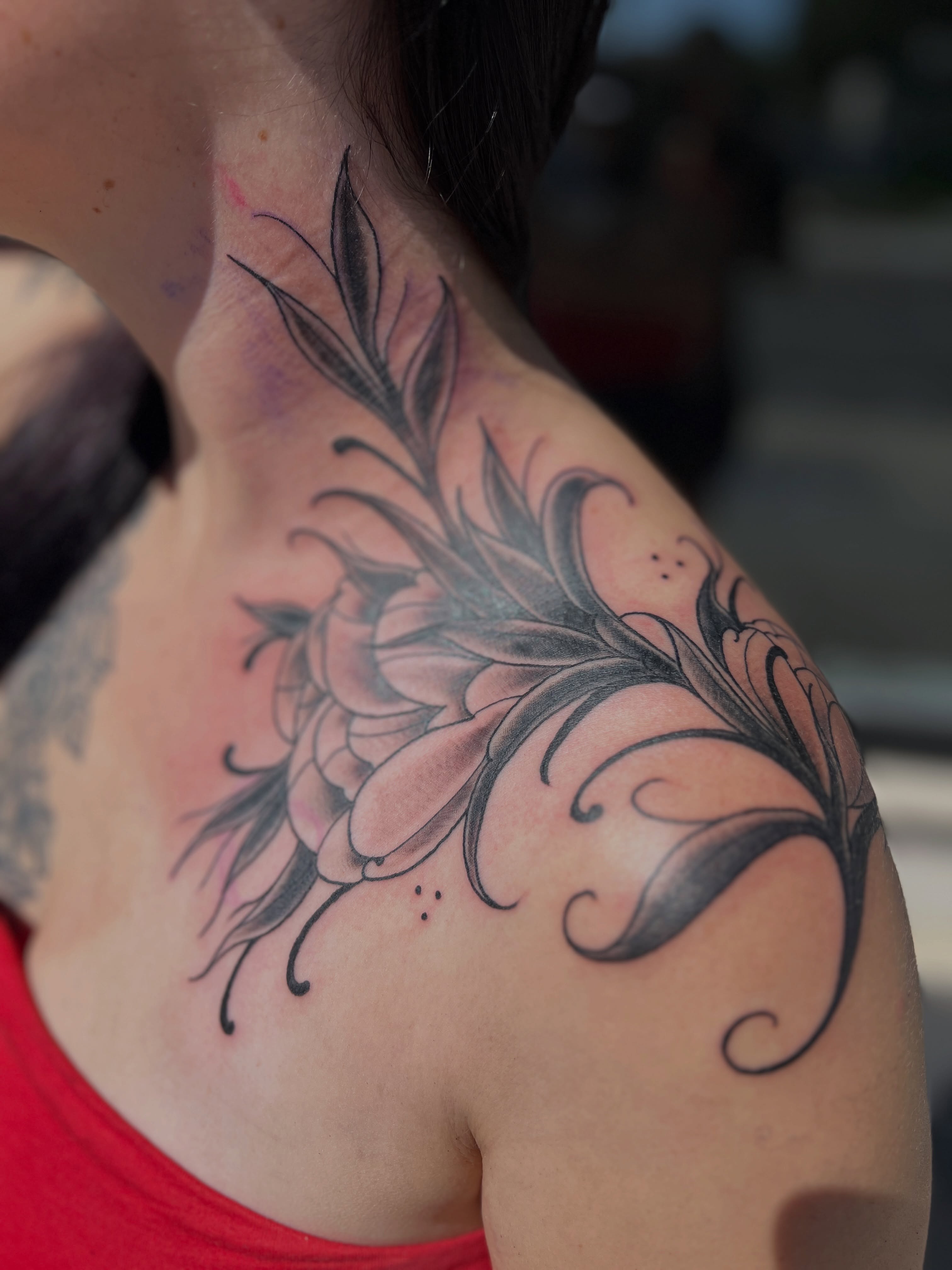 Tattoo by @artdoctortattoo — black_and_grey