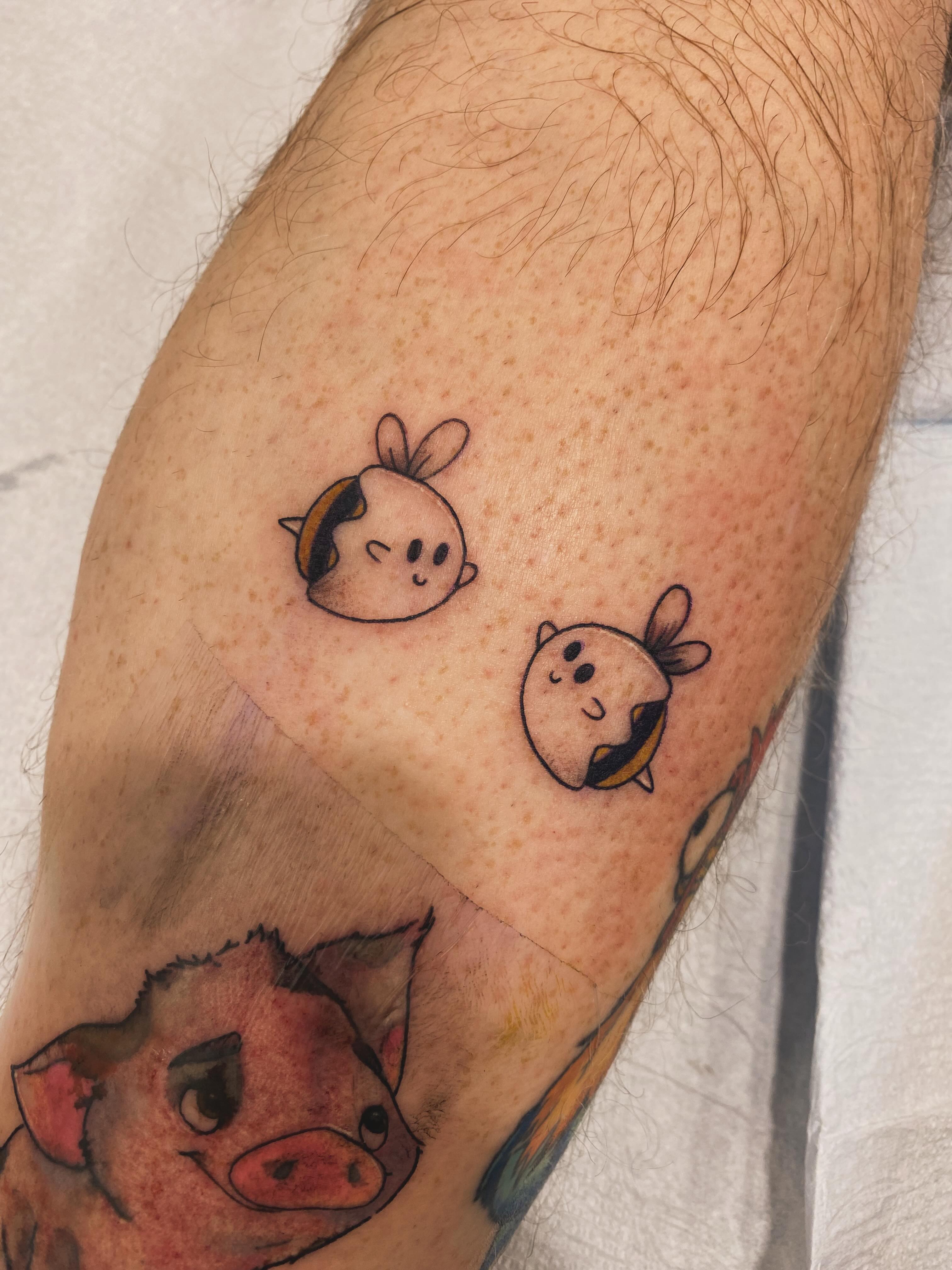 Tattoo by @wariospeedwagon — dotwork