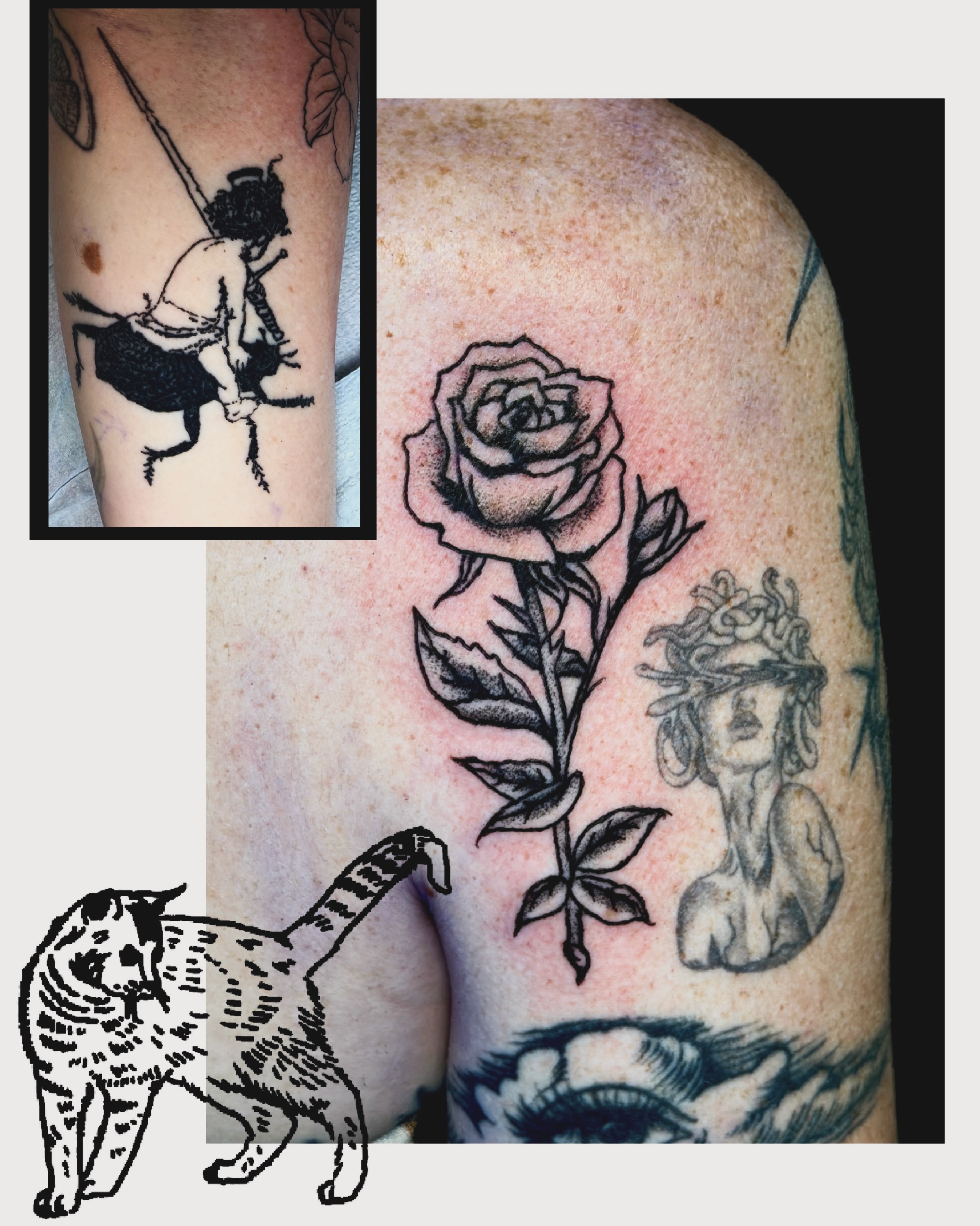 Tattoo by @noahvincenttattoo β black_and_grey