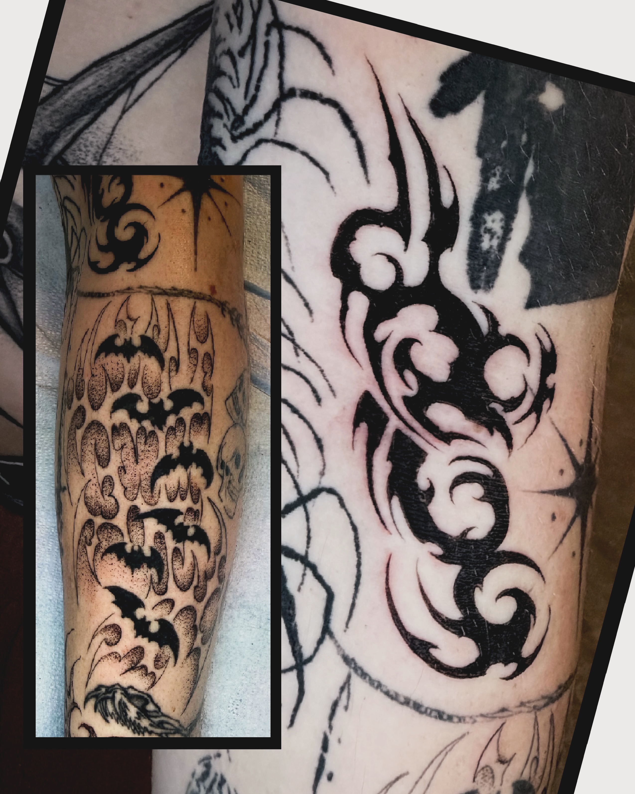 Tattoo by @noahvincenttattoo β dotwork, tribal