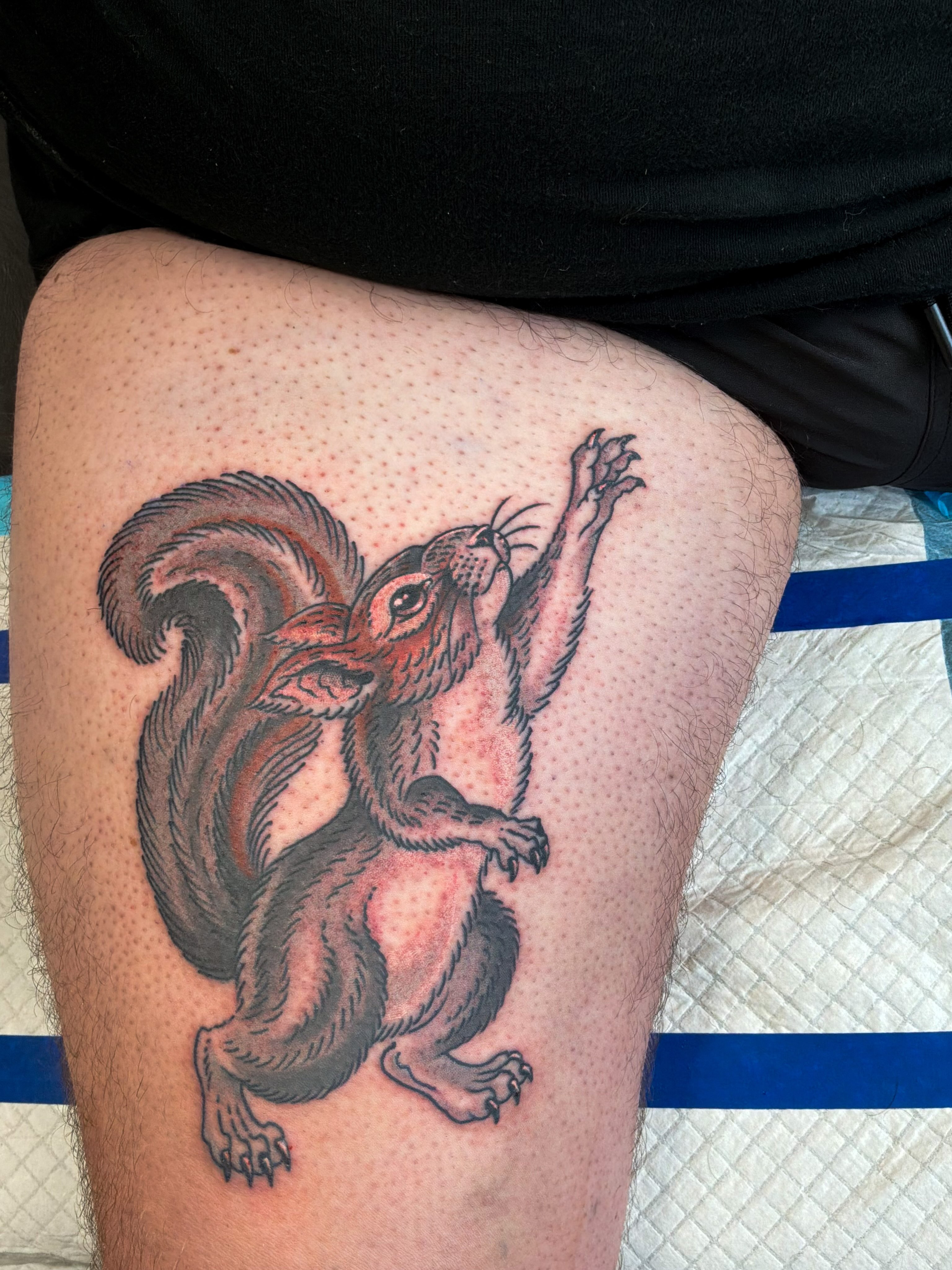 Tattoo by @pigeonxhands — dotwork