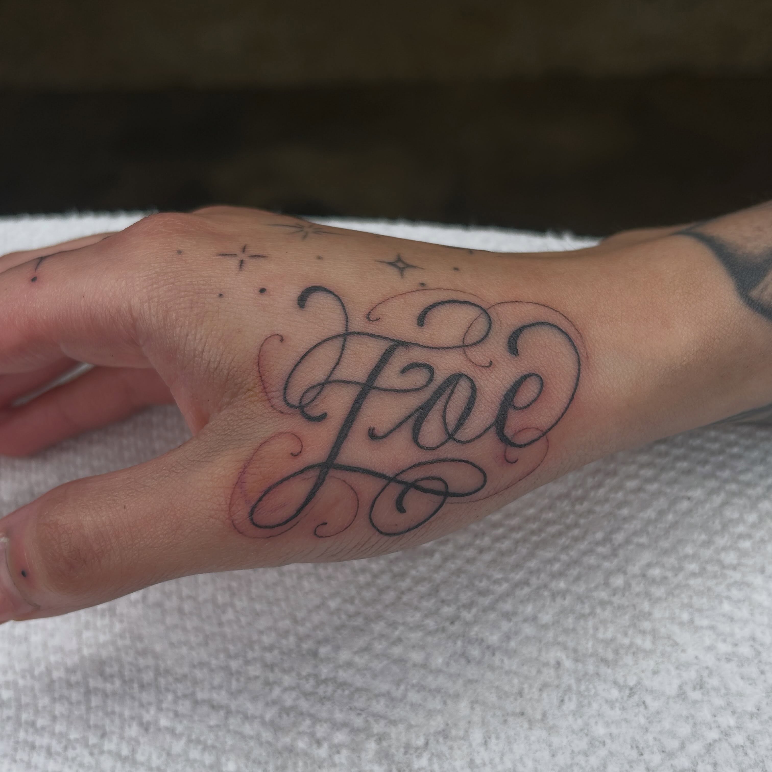 Tattoo by @salchichatattoos — lettering_script