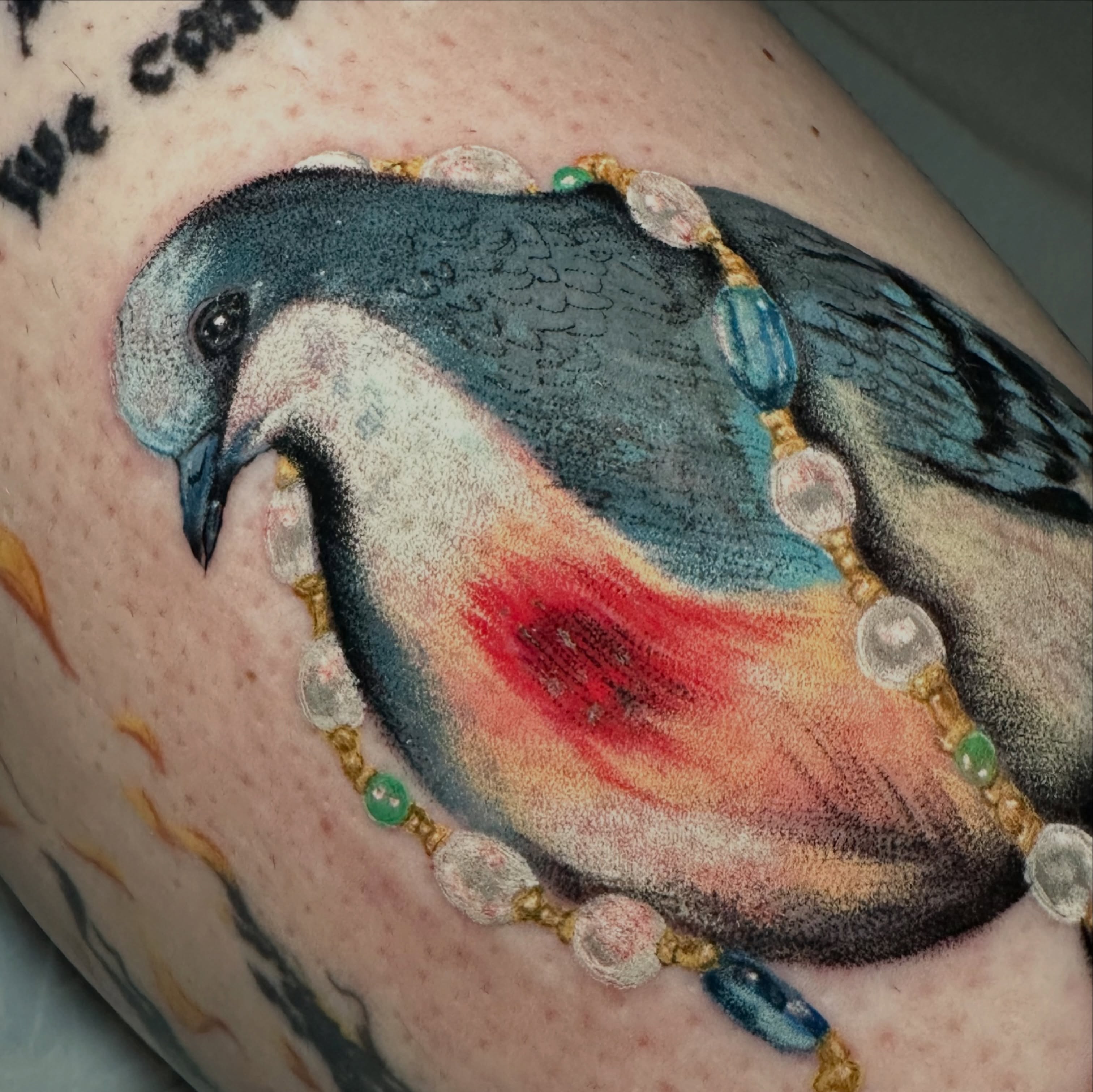 Tattoo by @tattooedbyles — dotwork, realism
