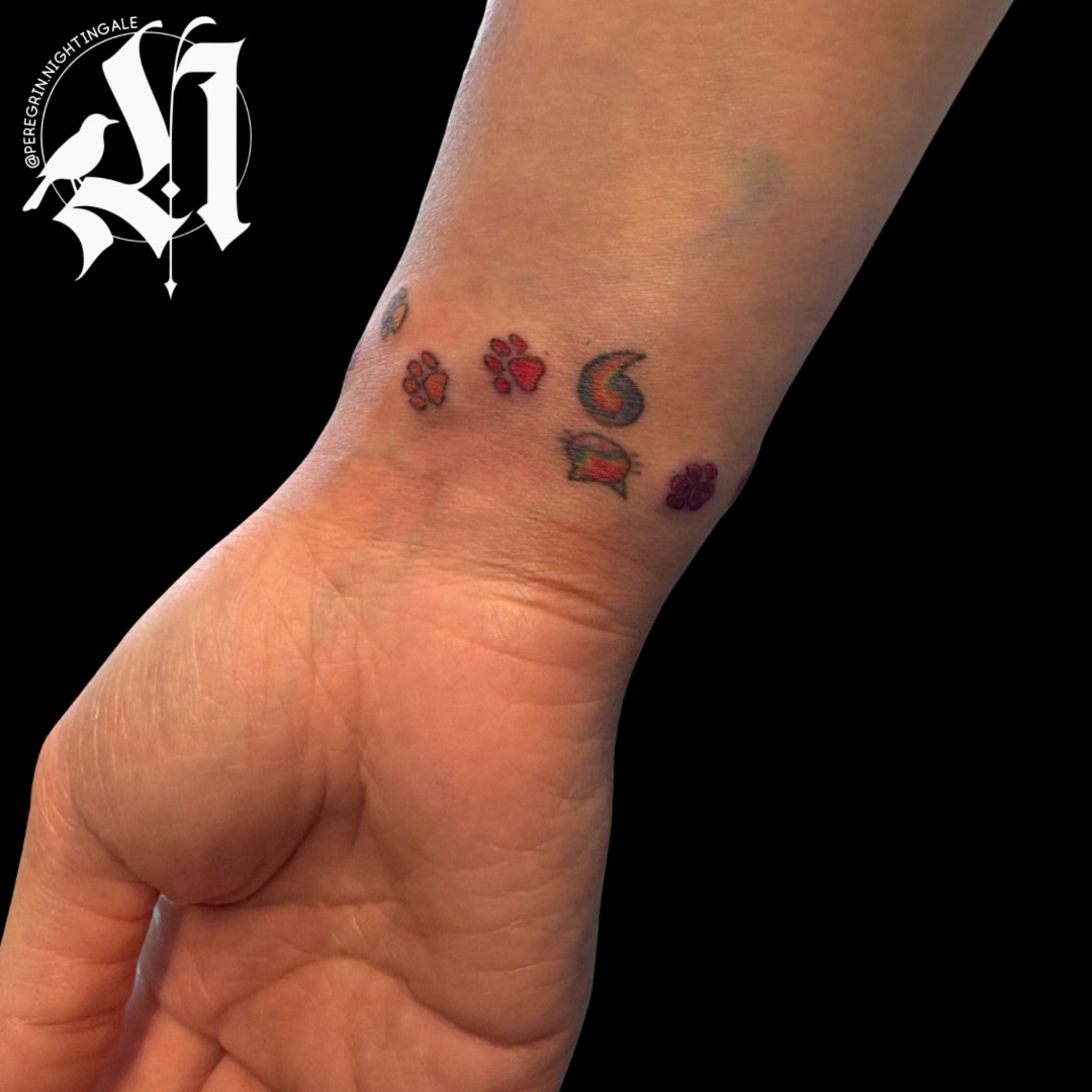 Tattoo by @peregrin.nightingale — dotwork
