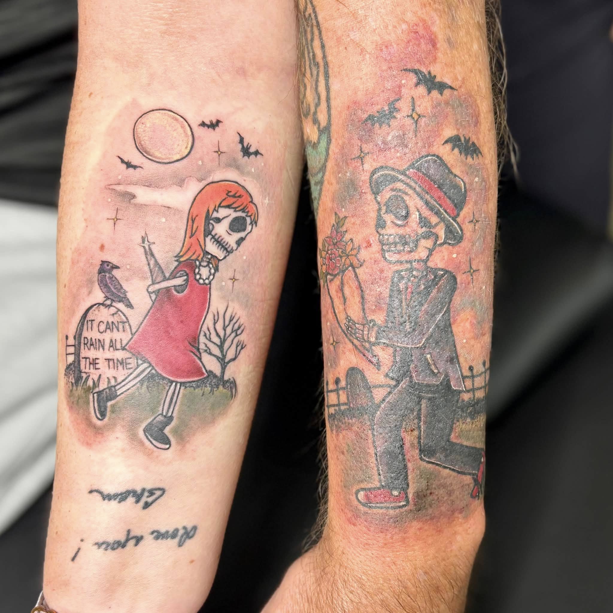 Tattoo by @danidemoart — american_traditional, dotwork
