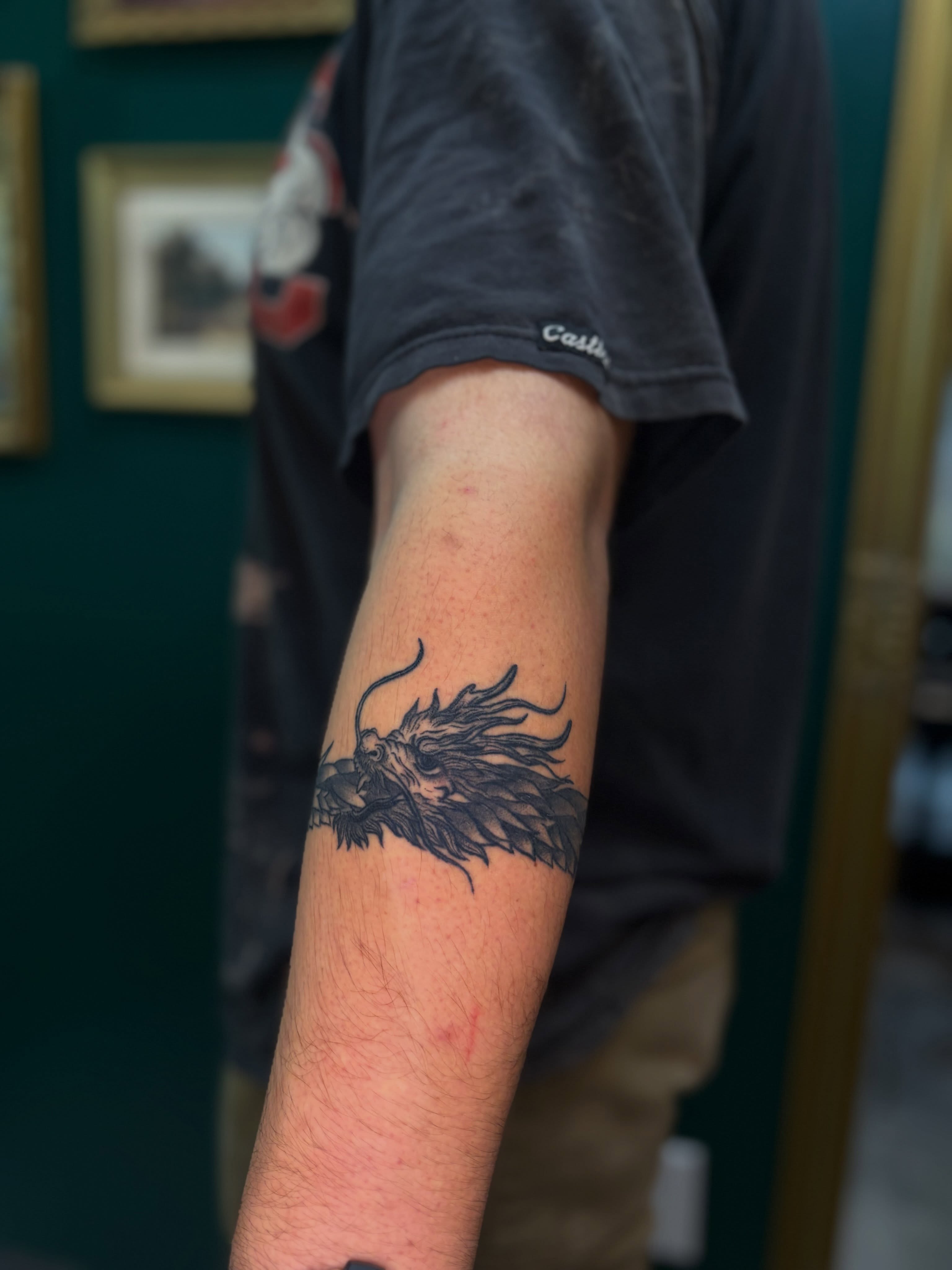 Tattoo by @artbyjessieb — black_and_grey