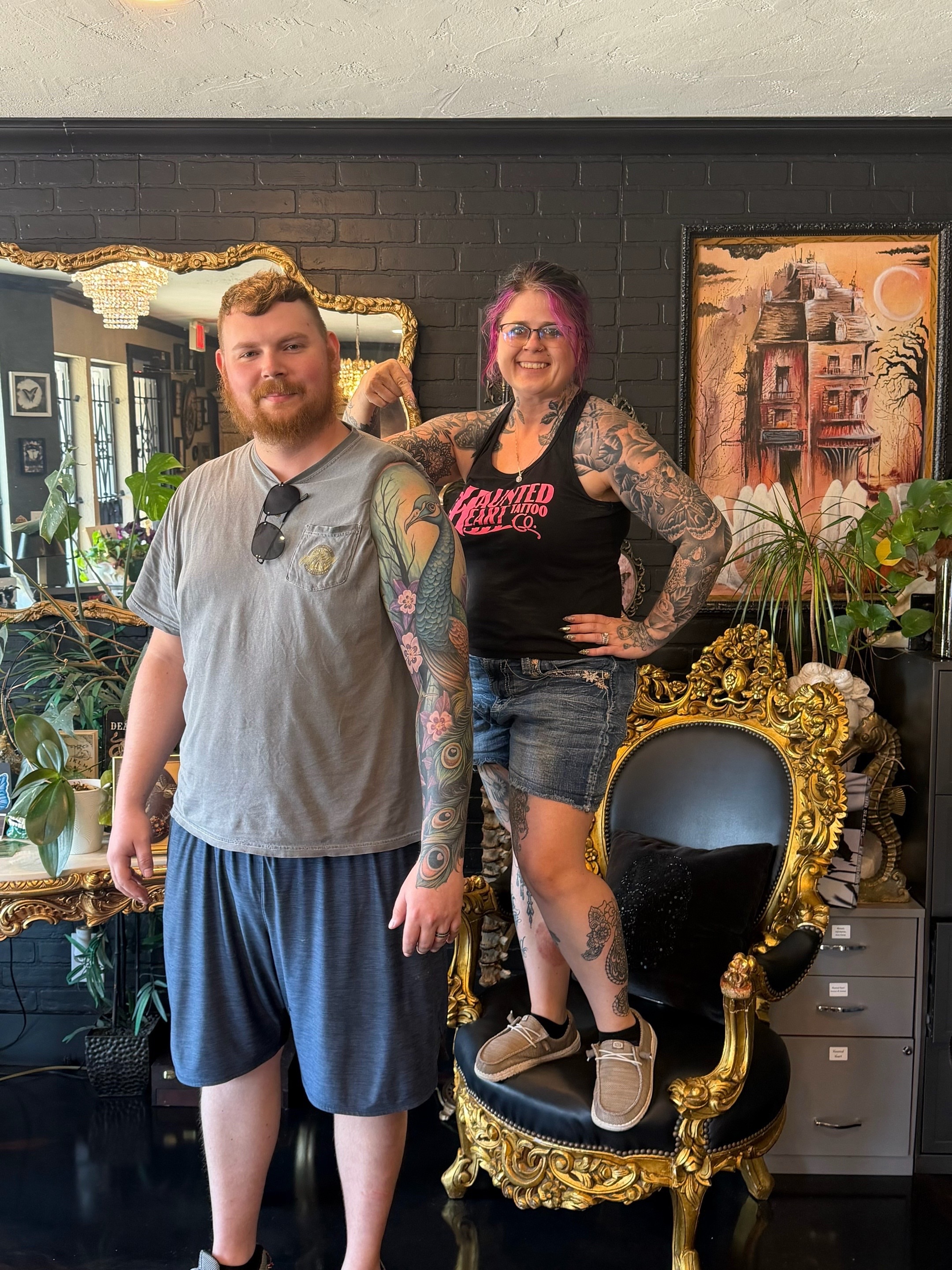 Mermaid American traditional tattoo on the upper arm by Shae Sullivan