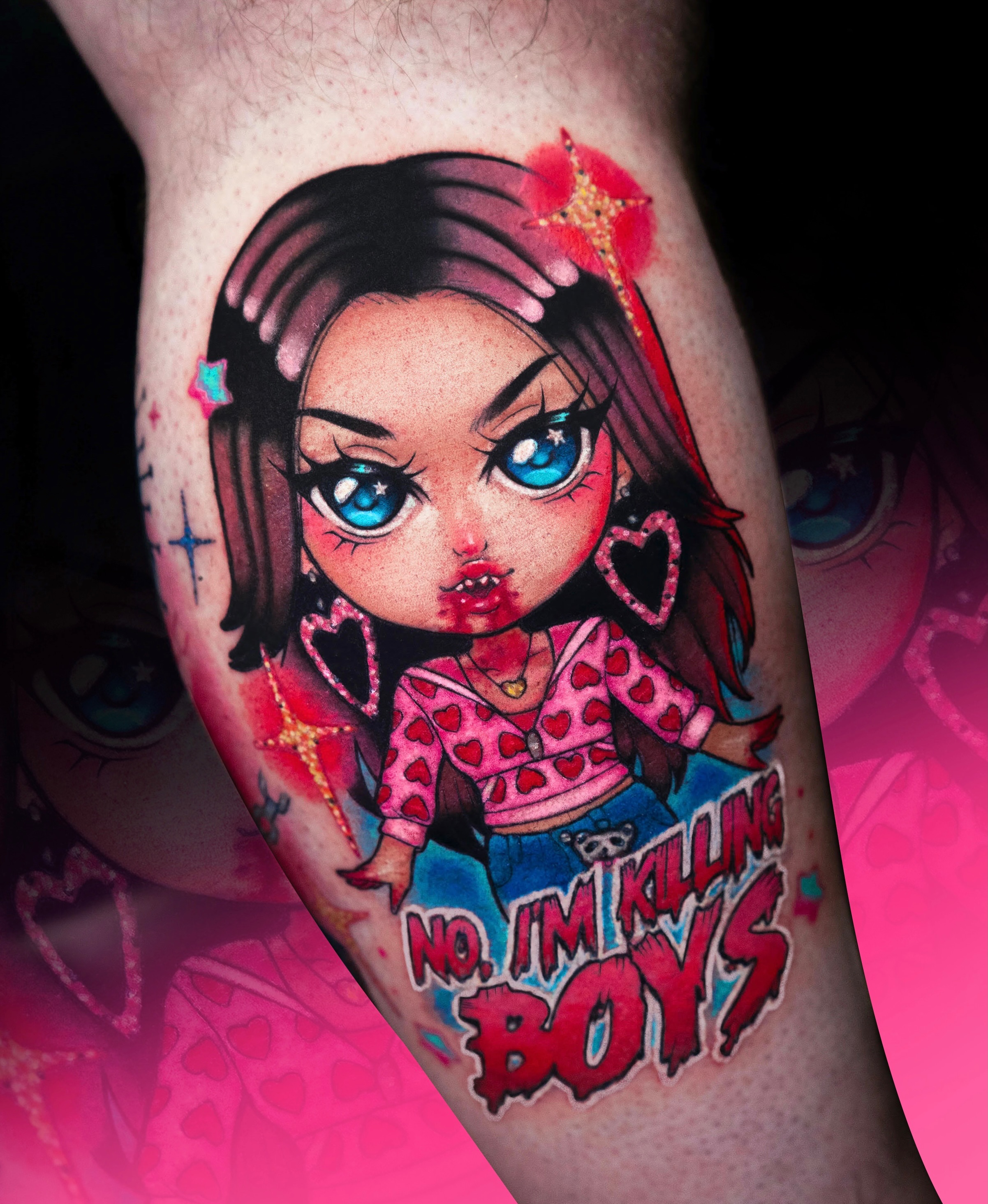 Tattoo by @xamyart — anime