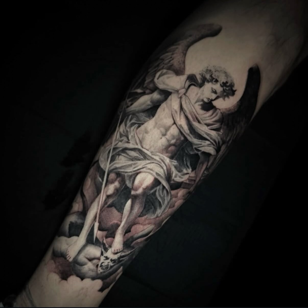 Tattoo by @arielgalangtattoos — realism, black_and_grey