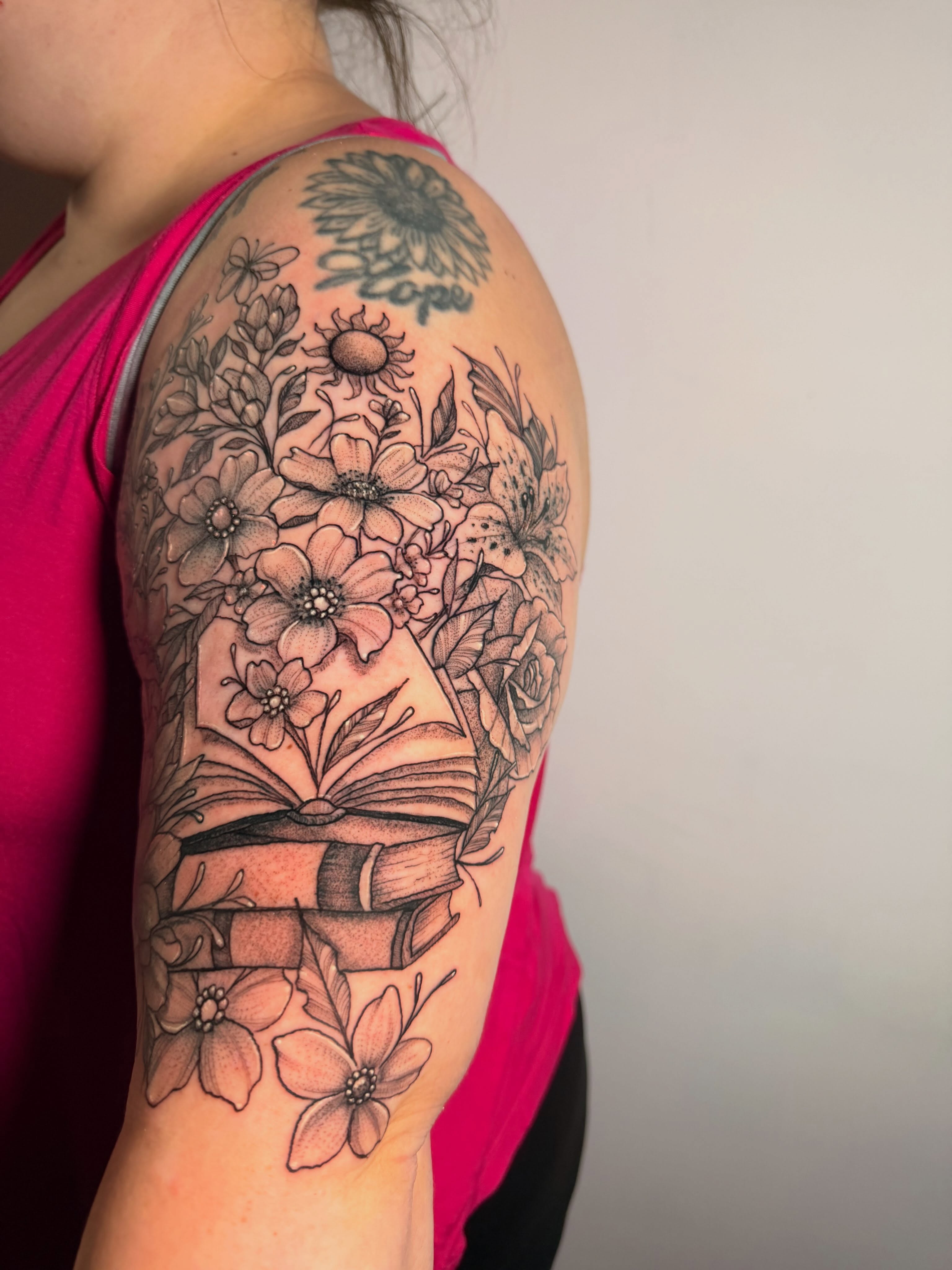 Tattoo by @gabby13tattoos — black_and_grey