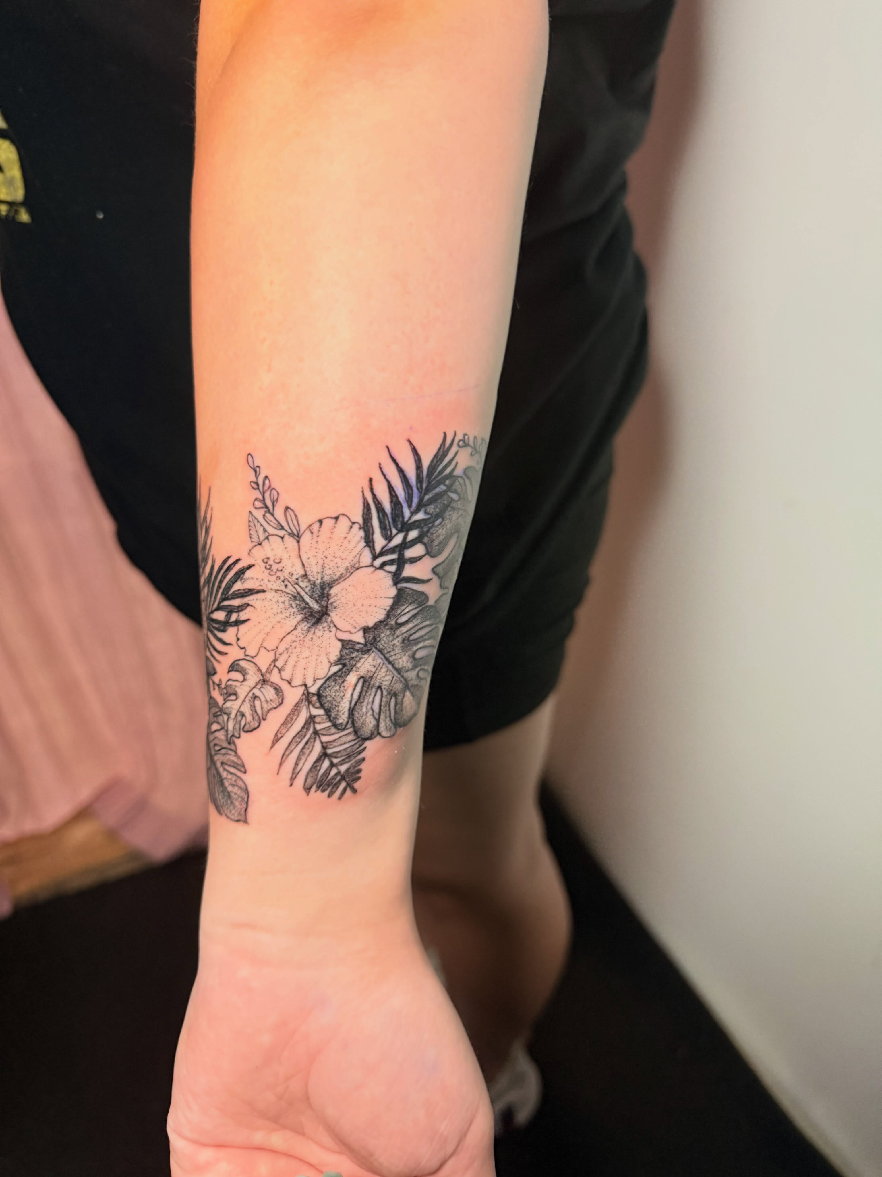 Tattoo by @gabby13tattoos — black_and_grey