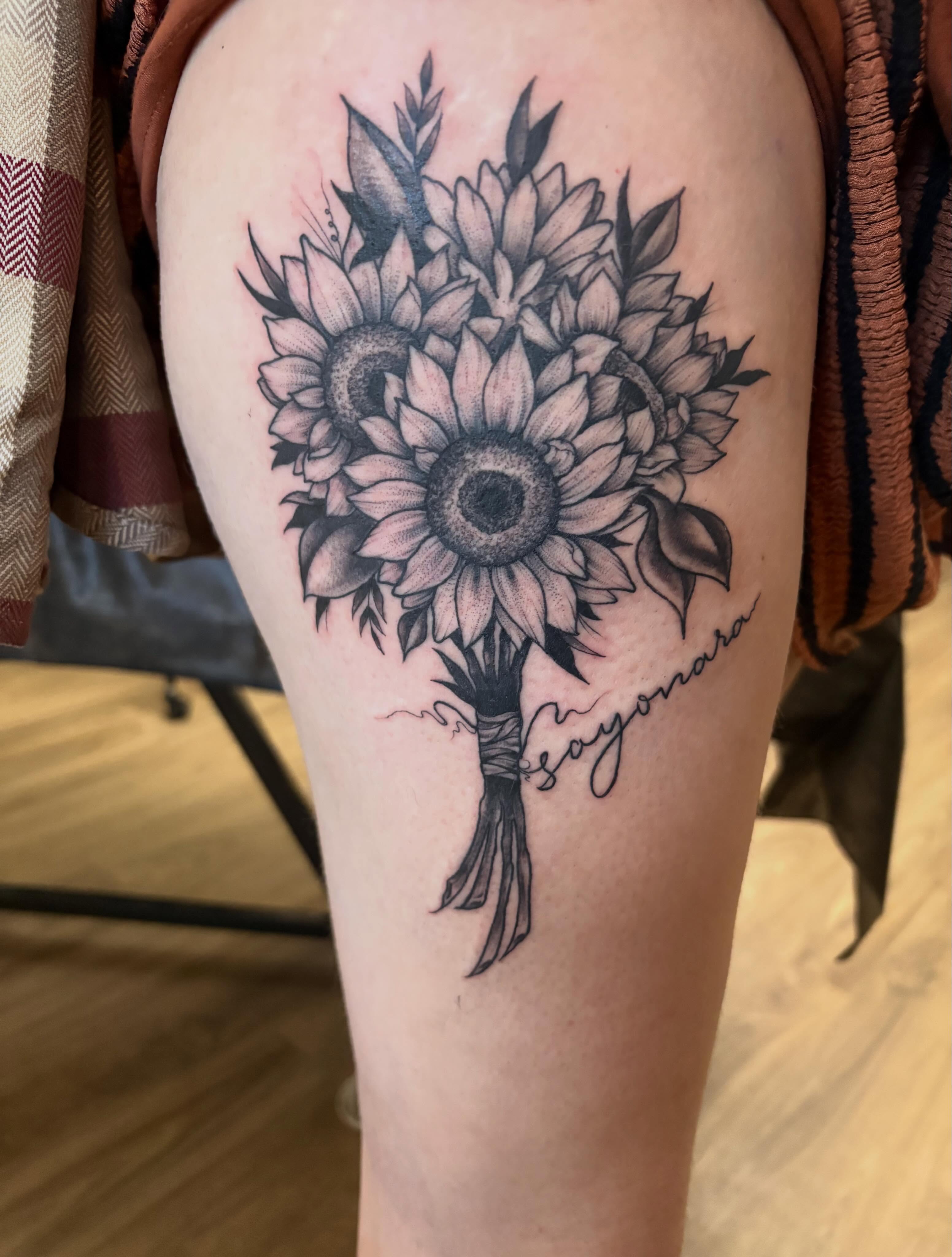 Tattoo by @katecooktattoos — black_and_grey