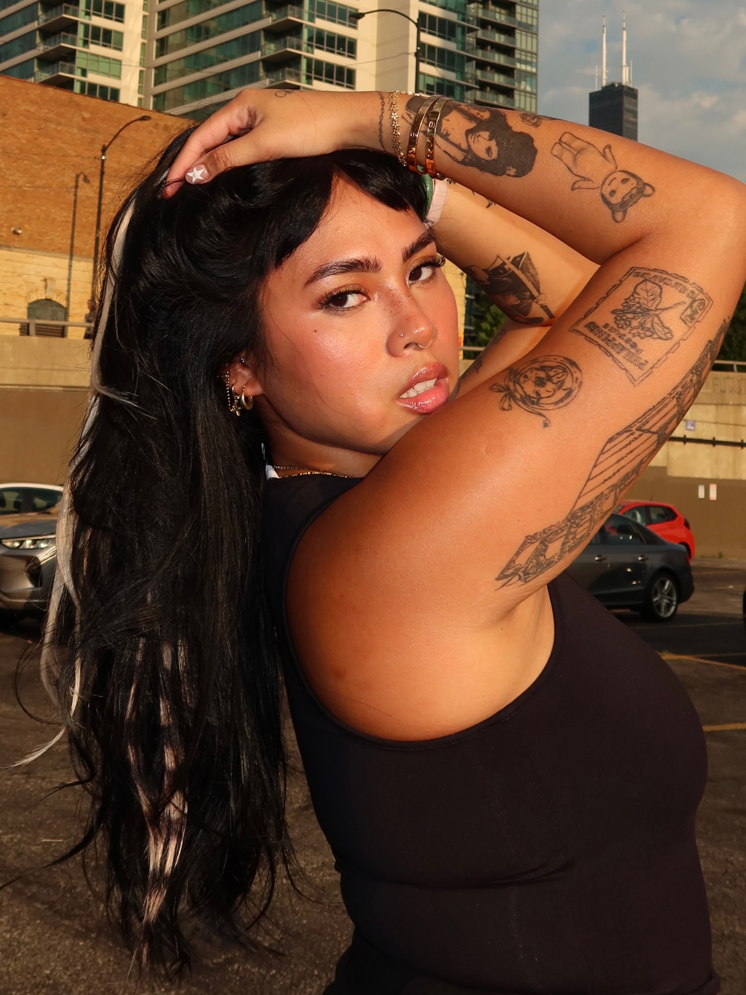 Tattooed arm black and grey tattoo on the upper arm by Babymaxy Inks Llc