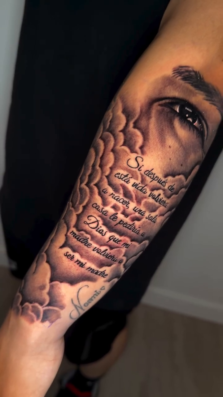 Tattoo by @dannys_tattoo_official — realism, lettering_script