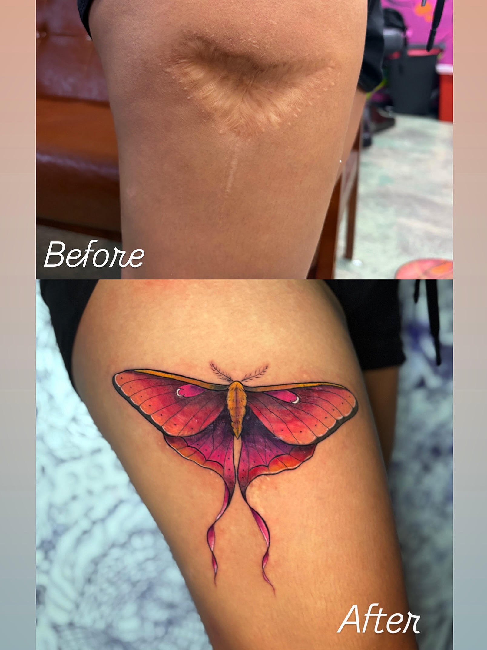 Tattoo by @chicom4l — watercolor