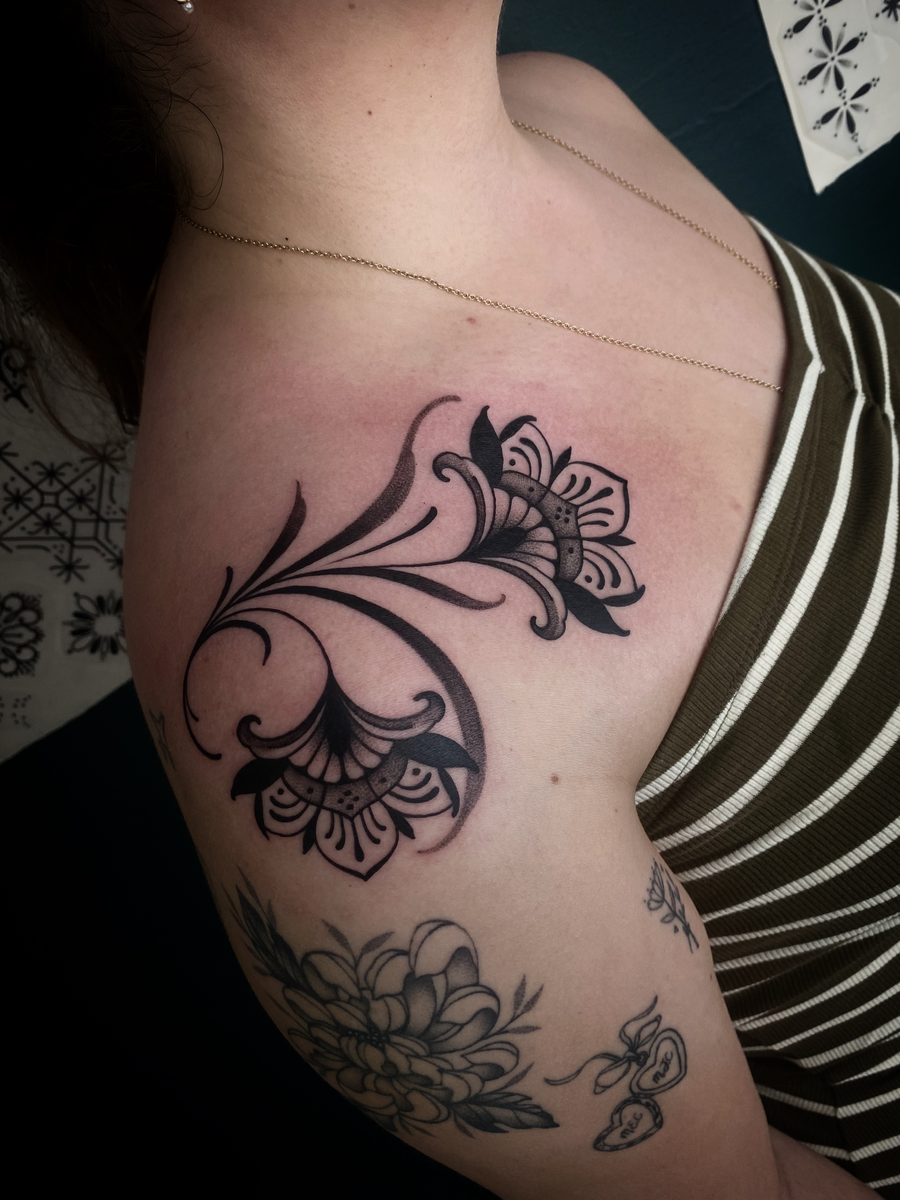 Tattoo by @bimtxtt — black_and_grey