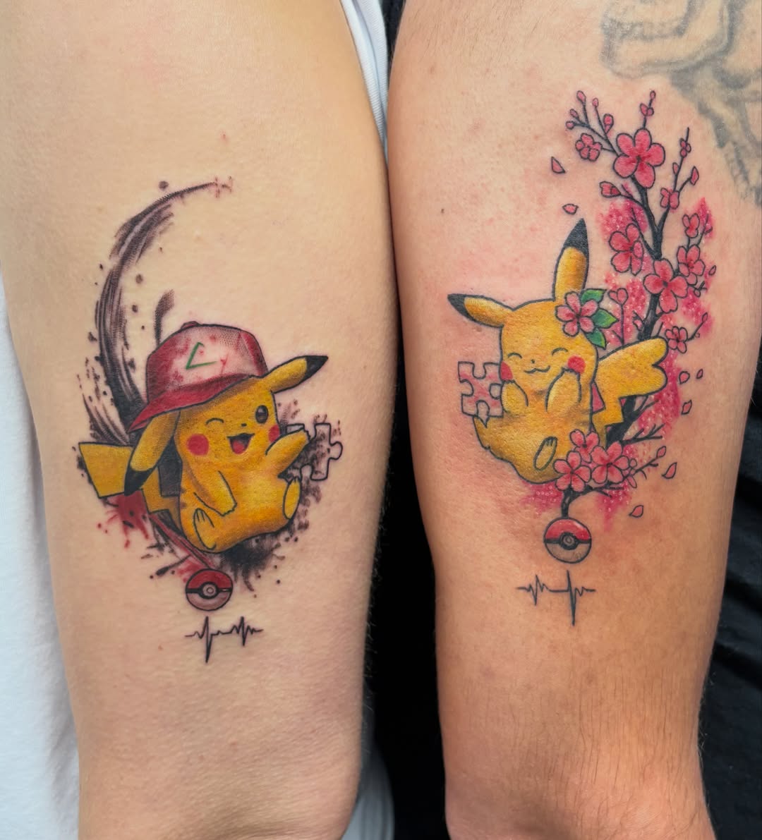 Tattoo by @khriss0301 — dotwork, watercolor